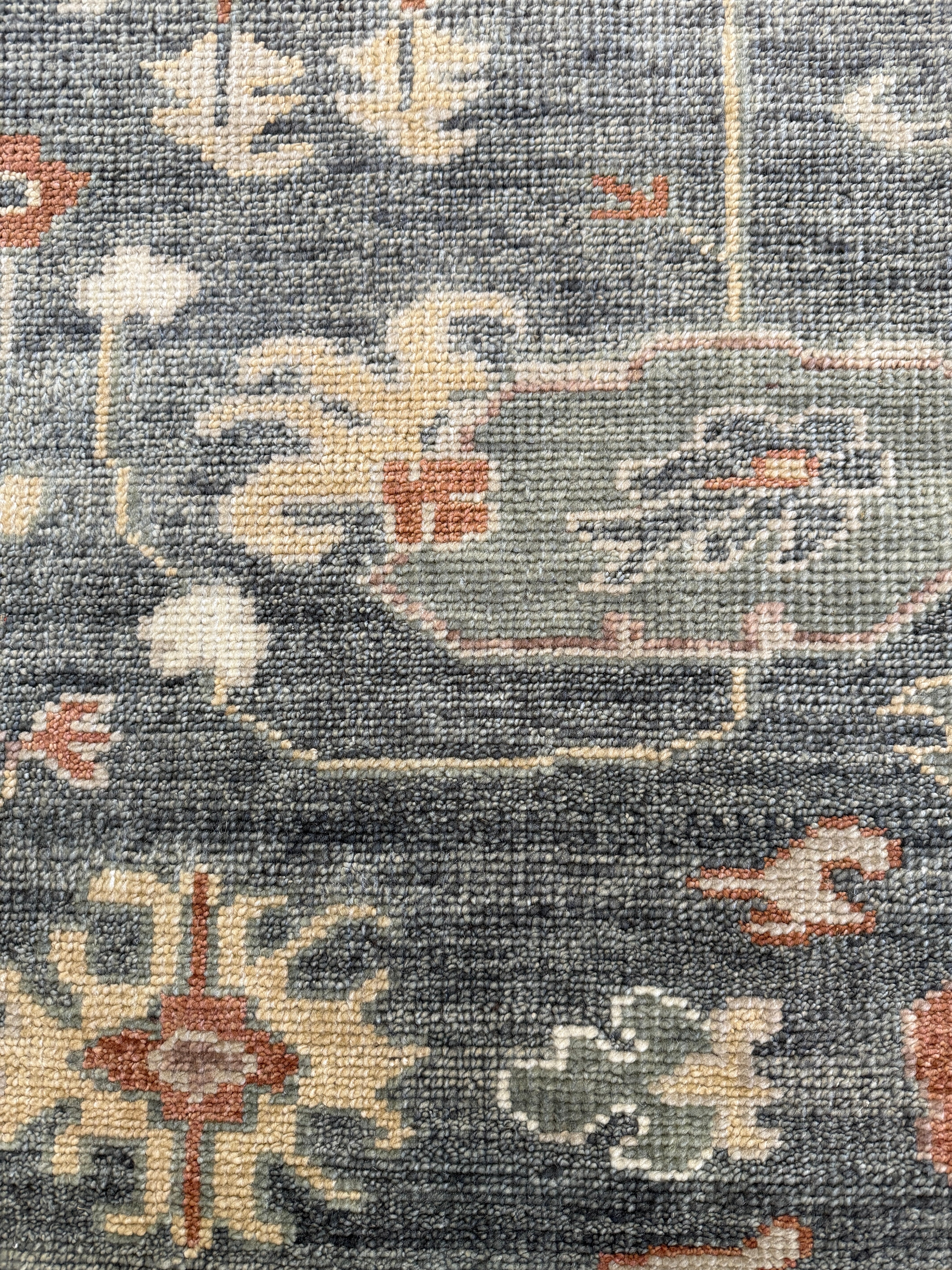 Nicole Blais 9x12 Grey Hand-Knotted Oushak Rug