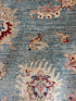 Lisa Poe 4.11x7.5 Blue Hand-Knotted Farhan Rug