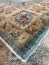 Lisa Poe 4.11x7.5 Blue Hand-Knotted Farhan Rug