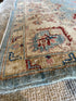 Lisa Poe 4.11x7.5 Blue Hand-Knotted Farhan Rug