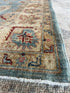 Lisa Poe 4.11x7.5 Blue Hand-Knotted Farhan Rug