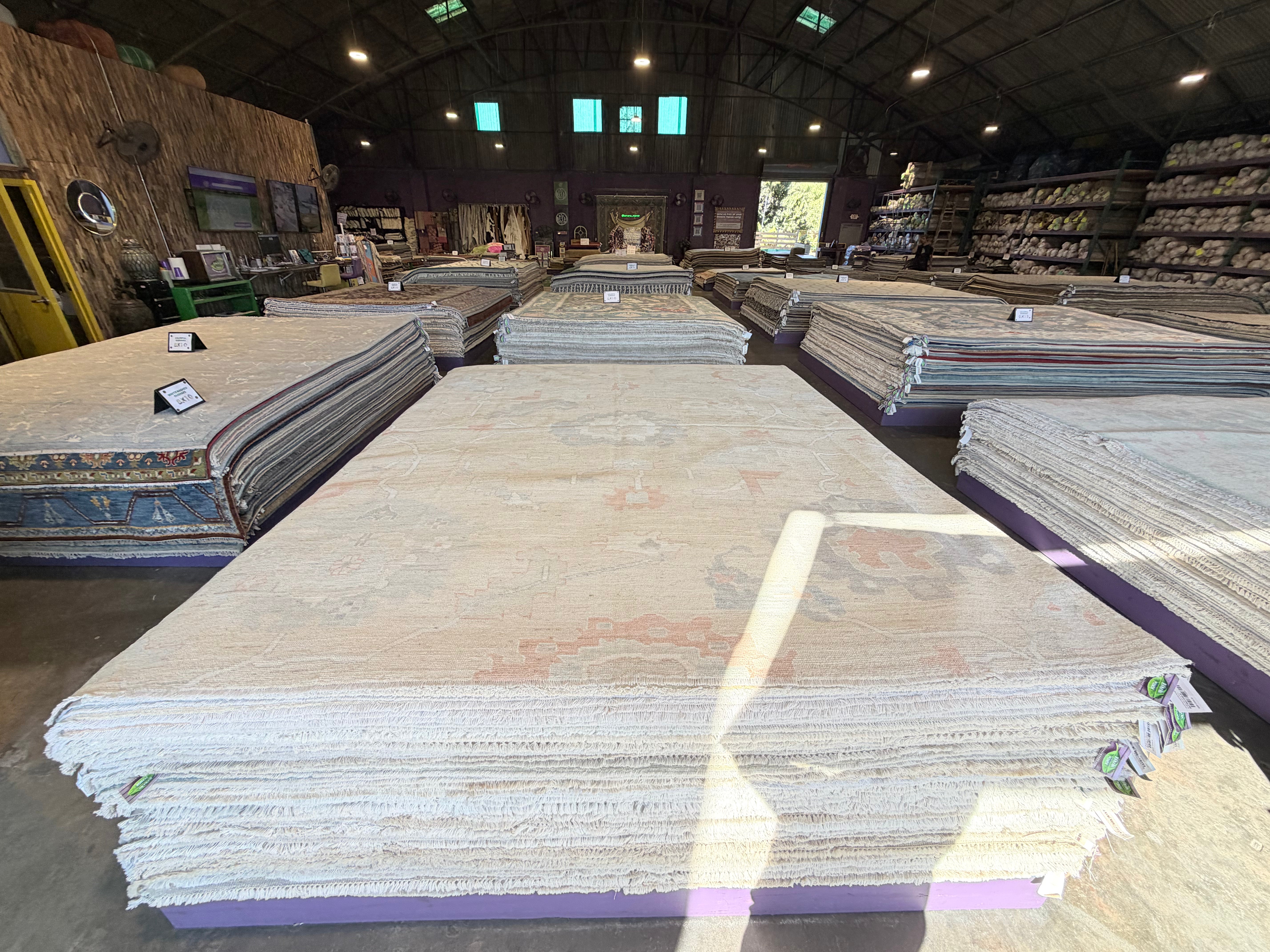 Maya Misaljevic 8.1x9.11 Multicolor Afghani Whitewashed Oushak