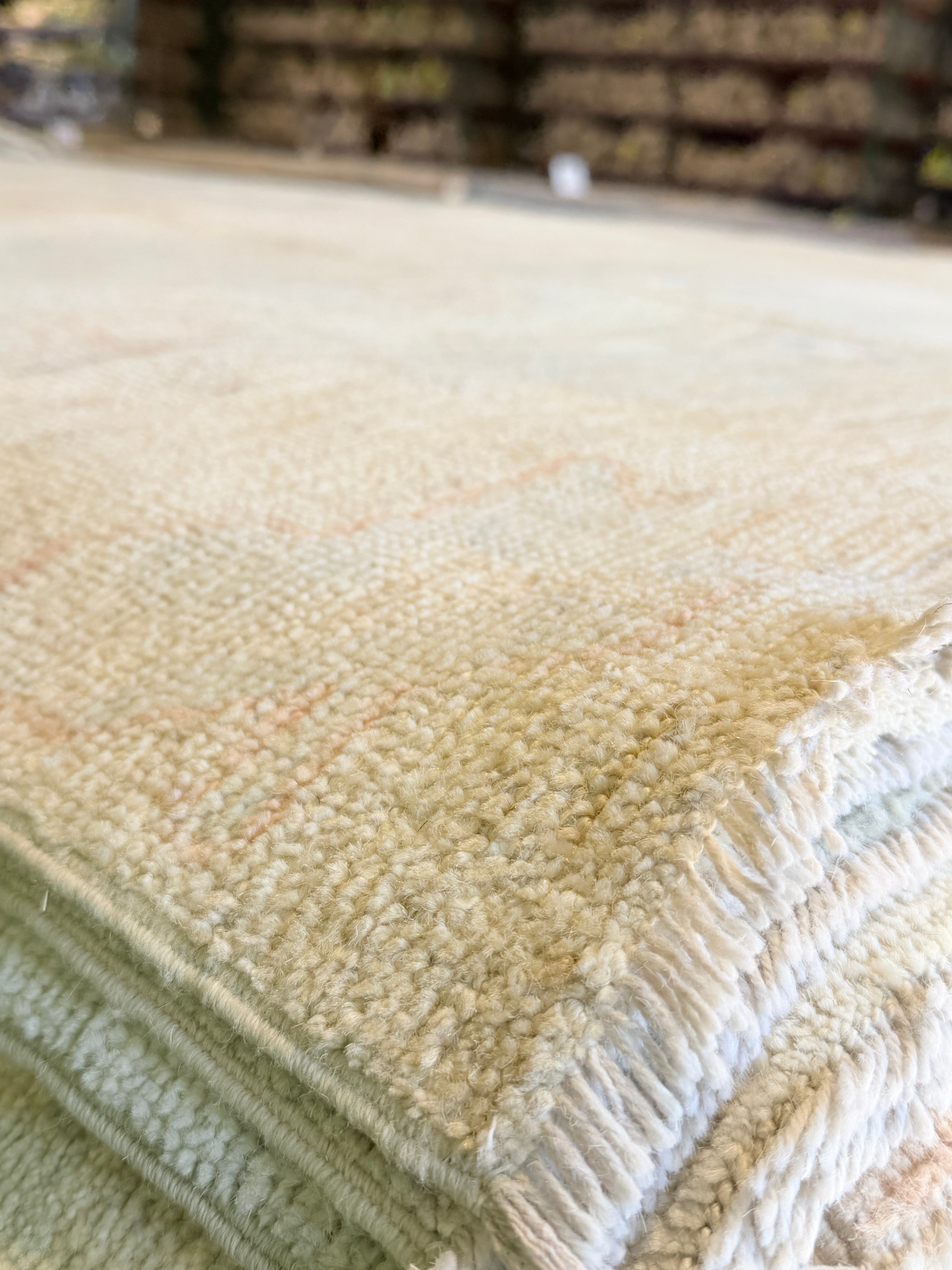 Maya Misaljevic 8.1x9.11 Multicolor Afghani Whitewashed Oushak