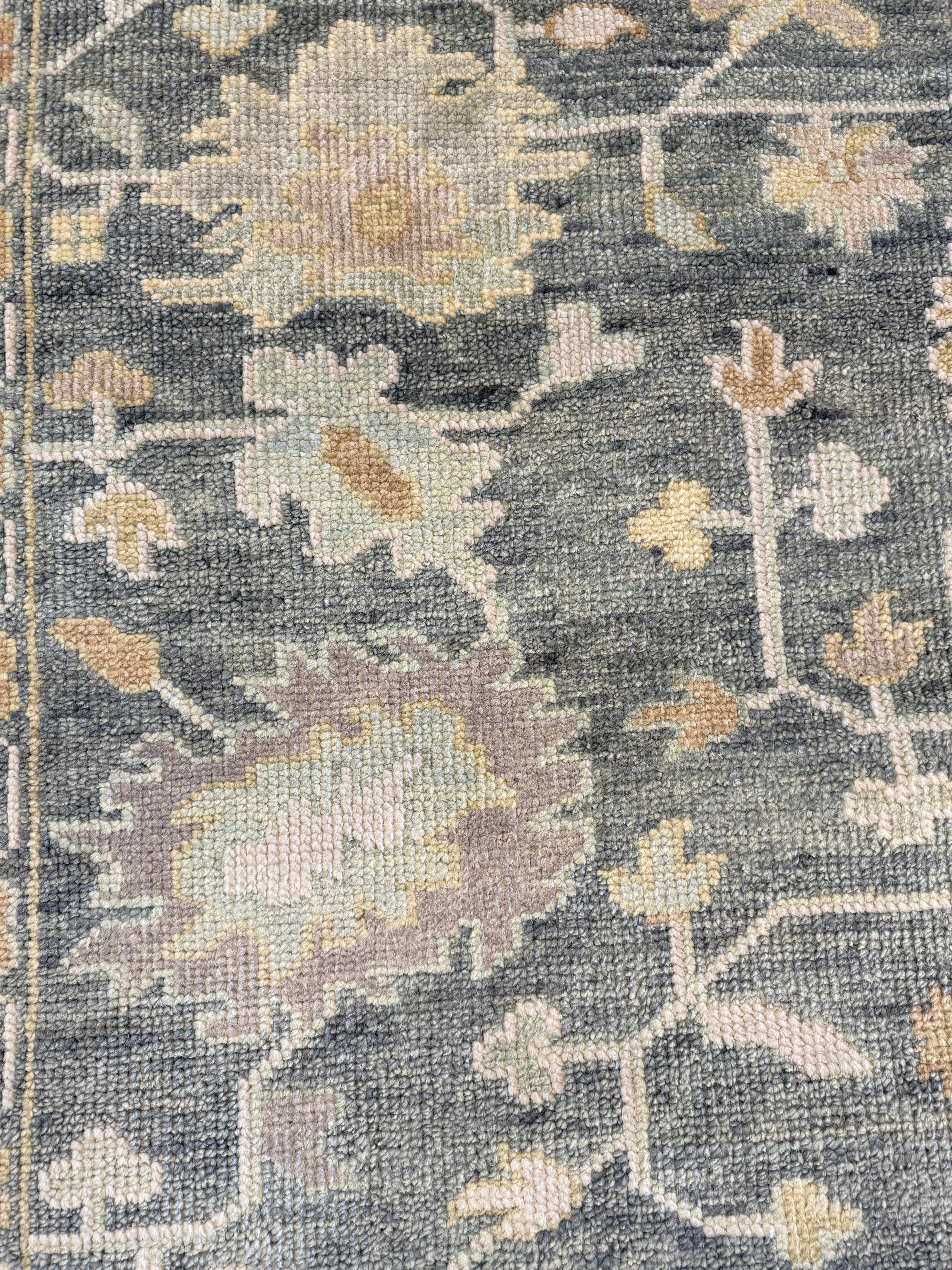 Tina Chow 9x12 Grey Hand-Knotted Oushak Rug