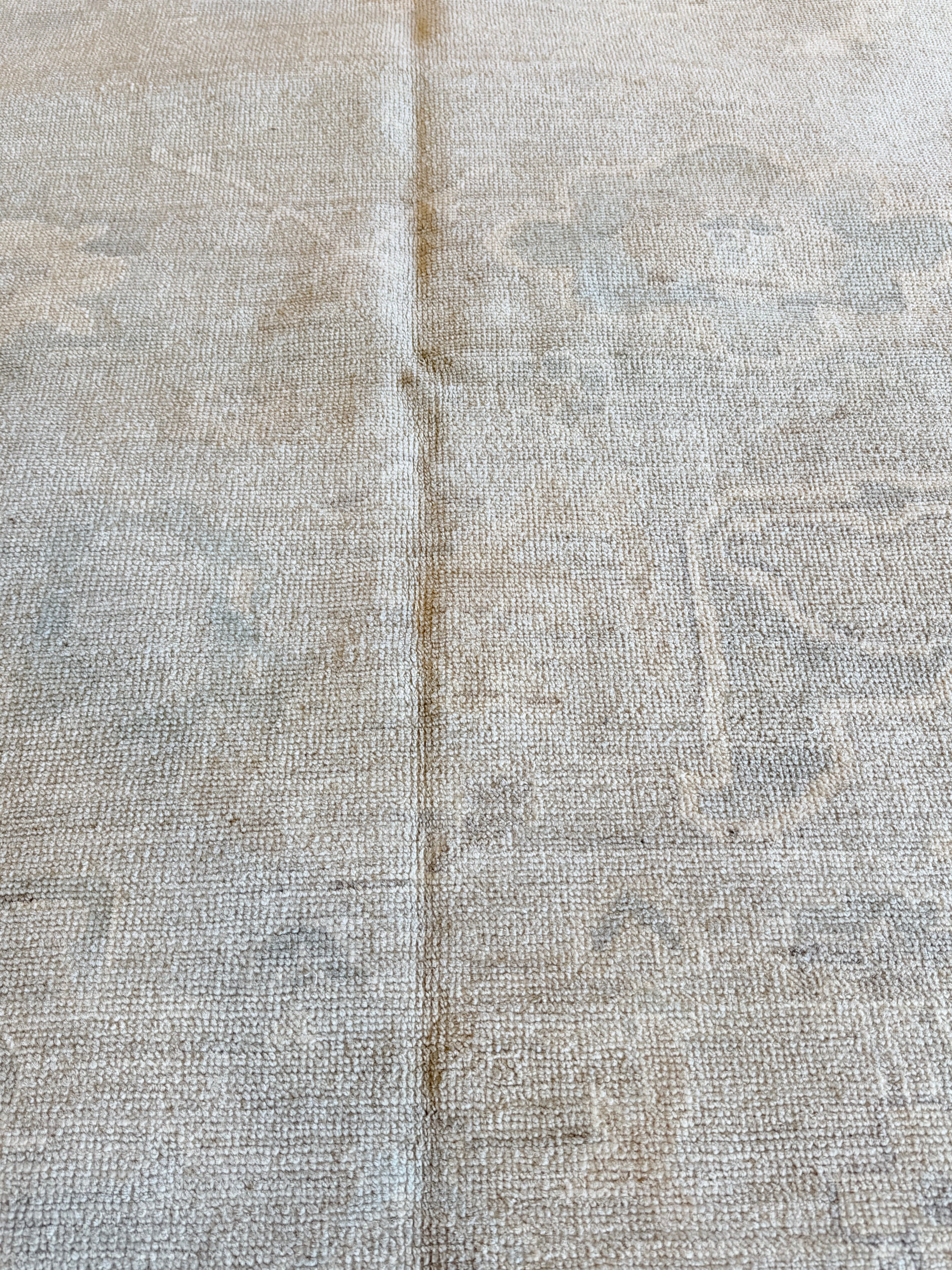 Amanda Christine 9.2x11.11 Blue Multi Afghani Whitewashed Oushak