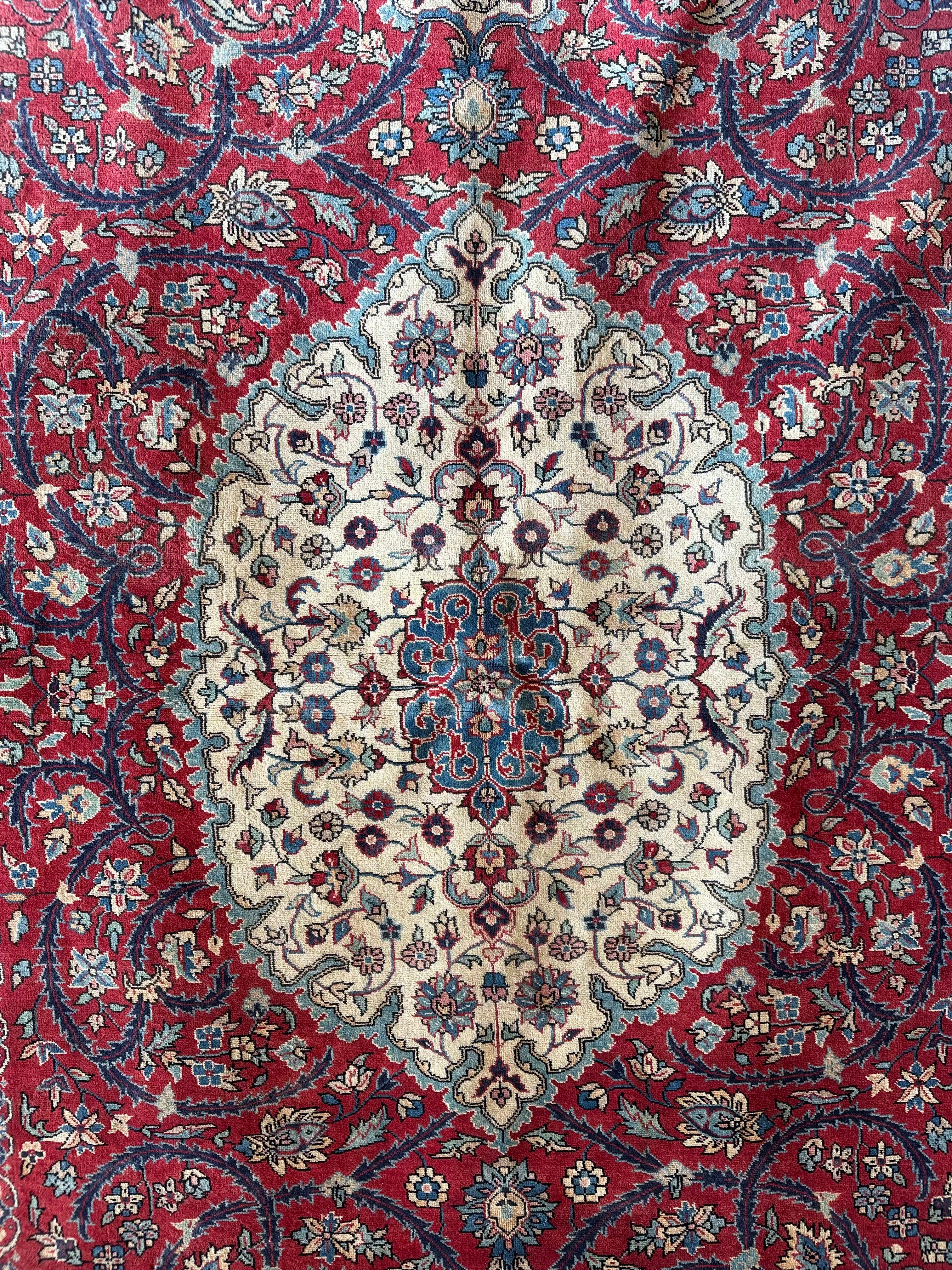 Presley Coley 4.7x7.1 Red Hand-Knotted Persian Rug