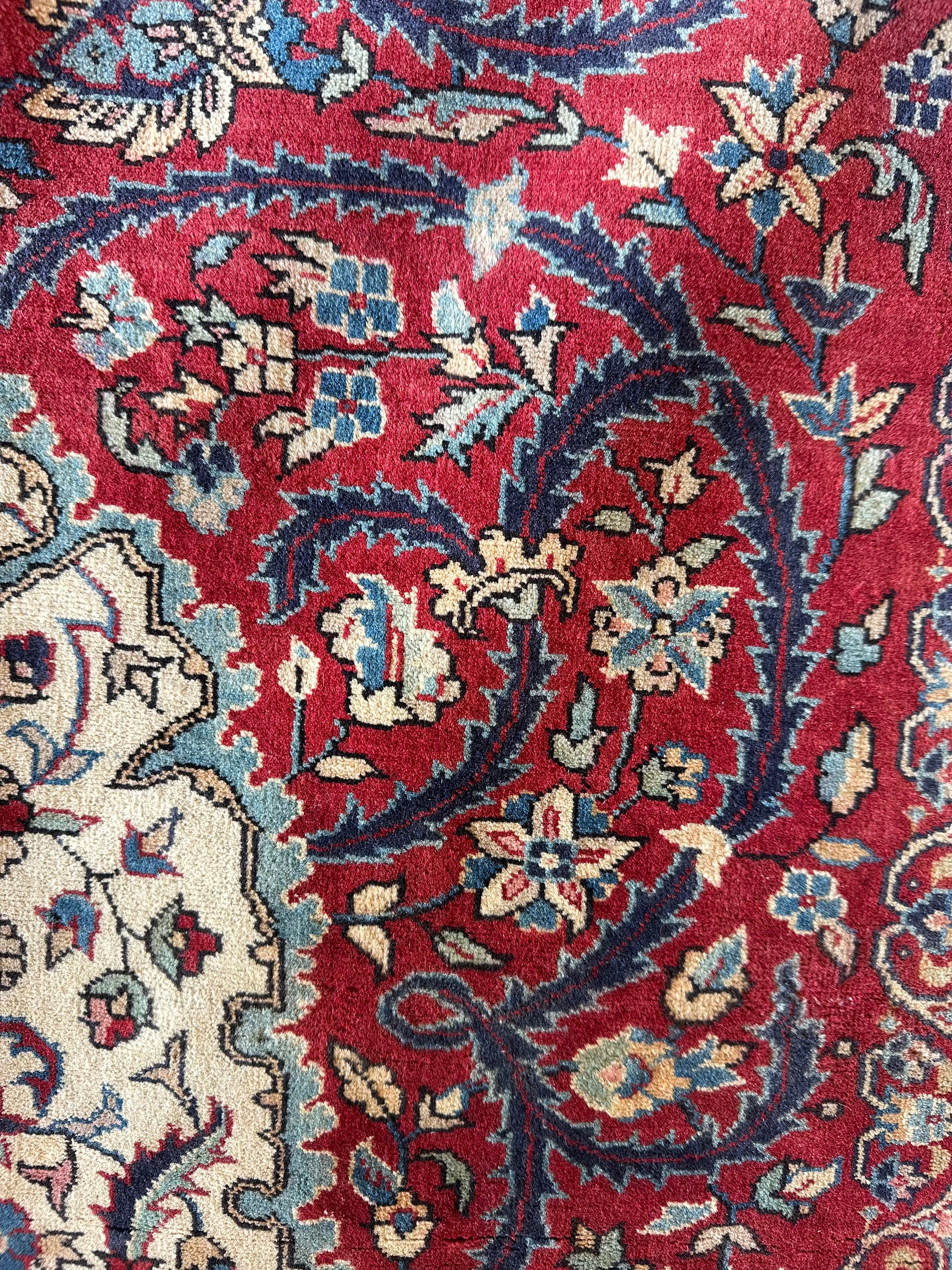 Presley Coley 4.7x7.1 Red Hand-Knotted Persian Rug