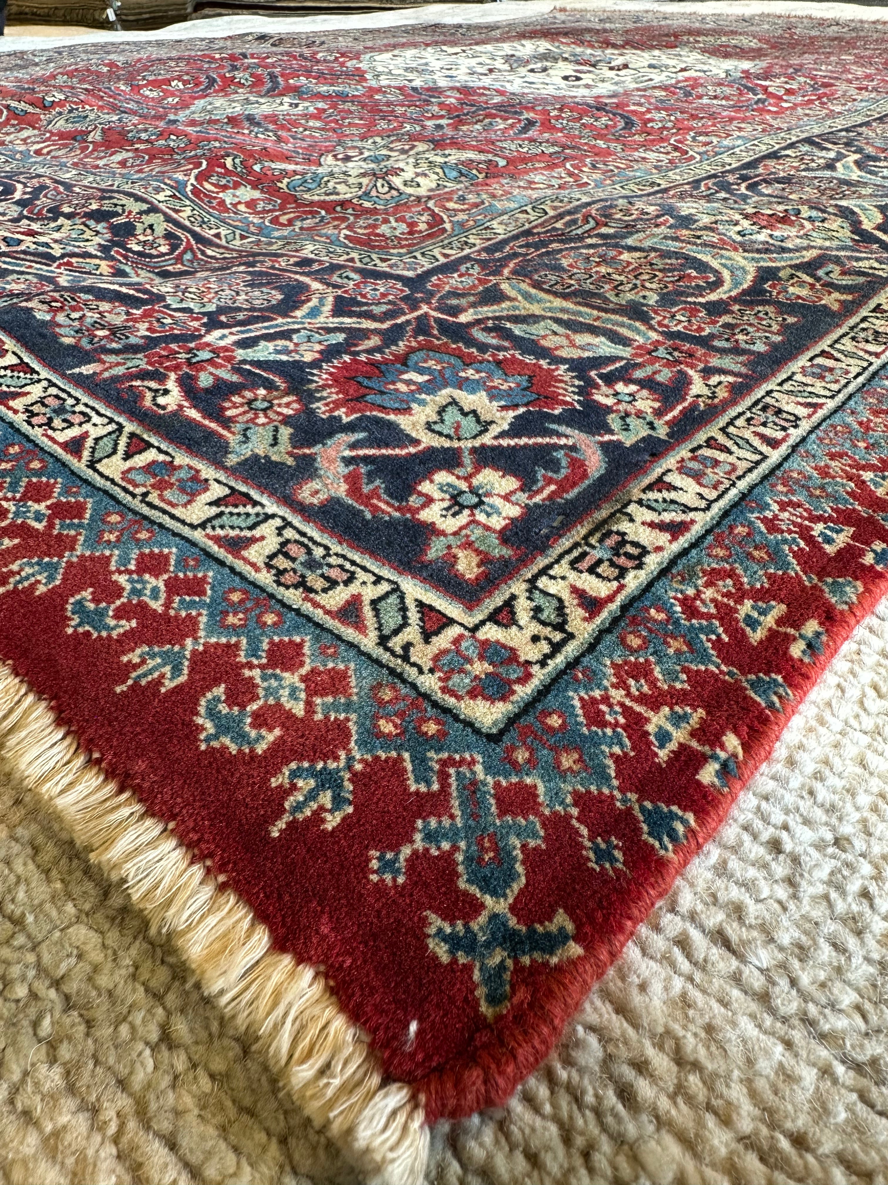 Presley Coley 4.7x7.1 Red Hand-Knotted Persian Rug