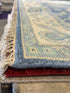 Dr. Wendy Chin 5.3x8 Blue Hand-Knotted Oushak
