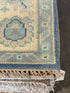 Dr. Wendy Chin 5.3x8 Blue Hand-Knotted Oushak