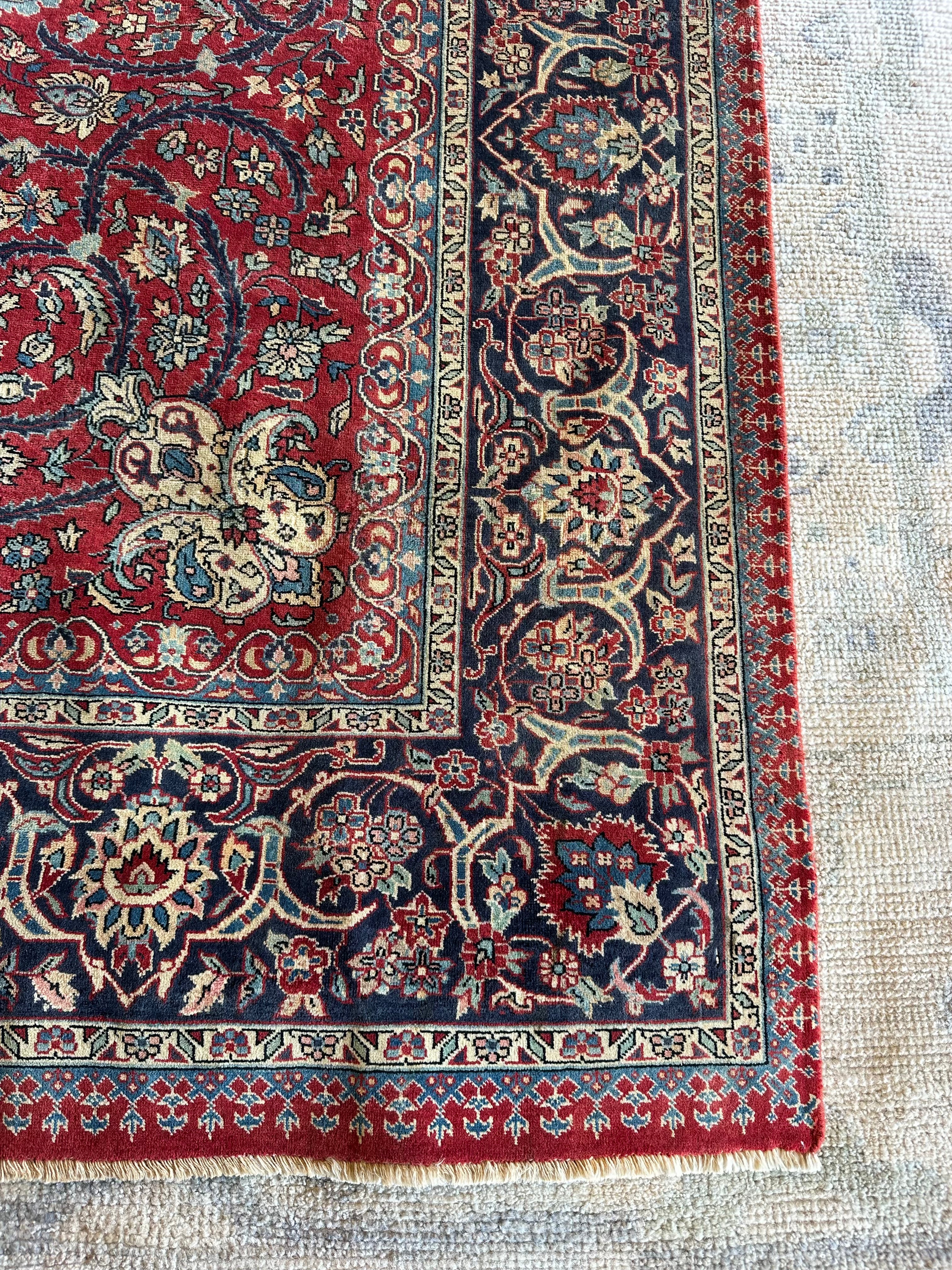 Presley Coley 4.7x7.1 Red Hand-Knotted Persian Rug