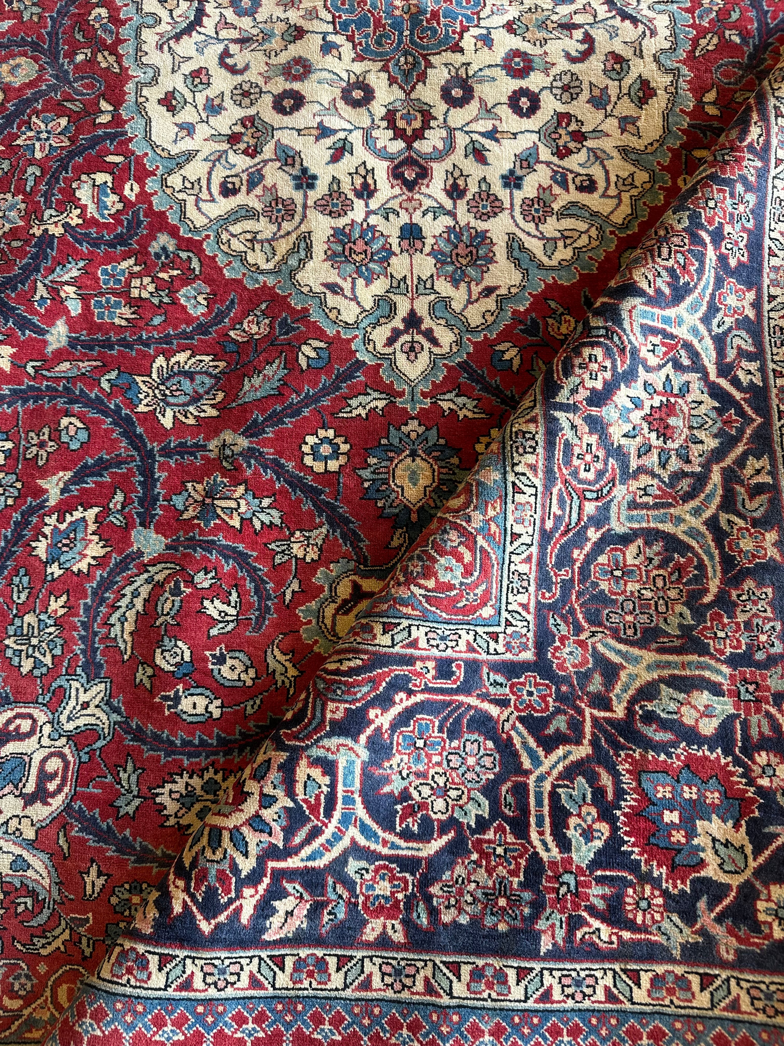 Presley Coley 4.7x7.1 Red Hand-Knotted Persian Rug