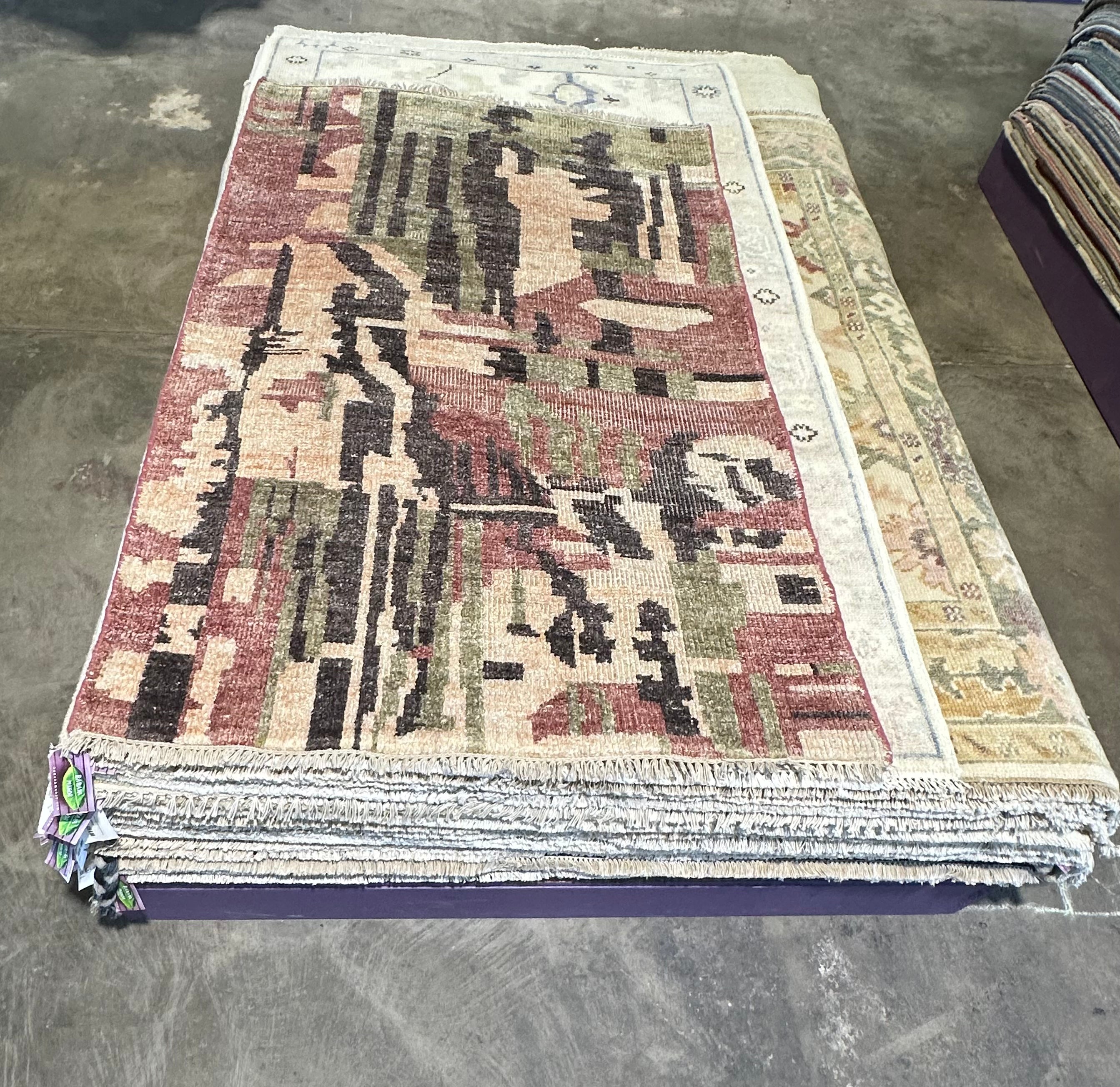 Kiefer O'Reilly 3.9x5.9 Brown Hand-Knotted Modern Abstract Rug