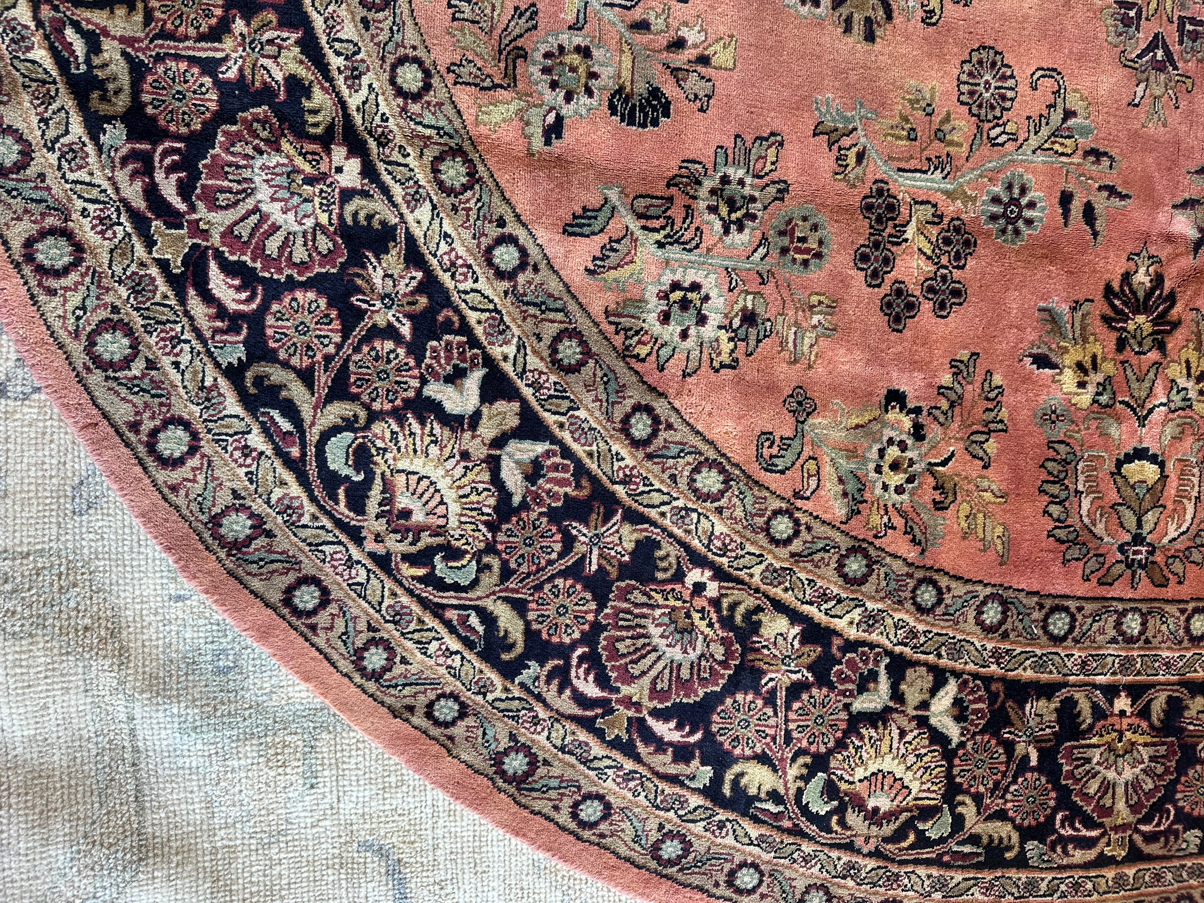 Wynn Everett 7.8x7.10 Pink Hand-Knotted Persian Rug