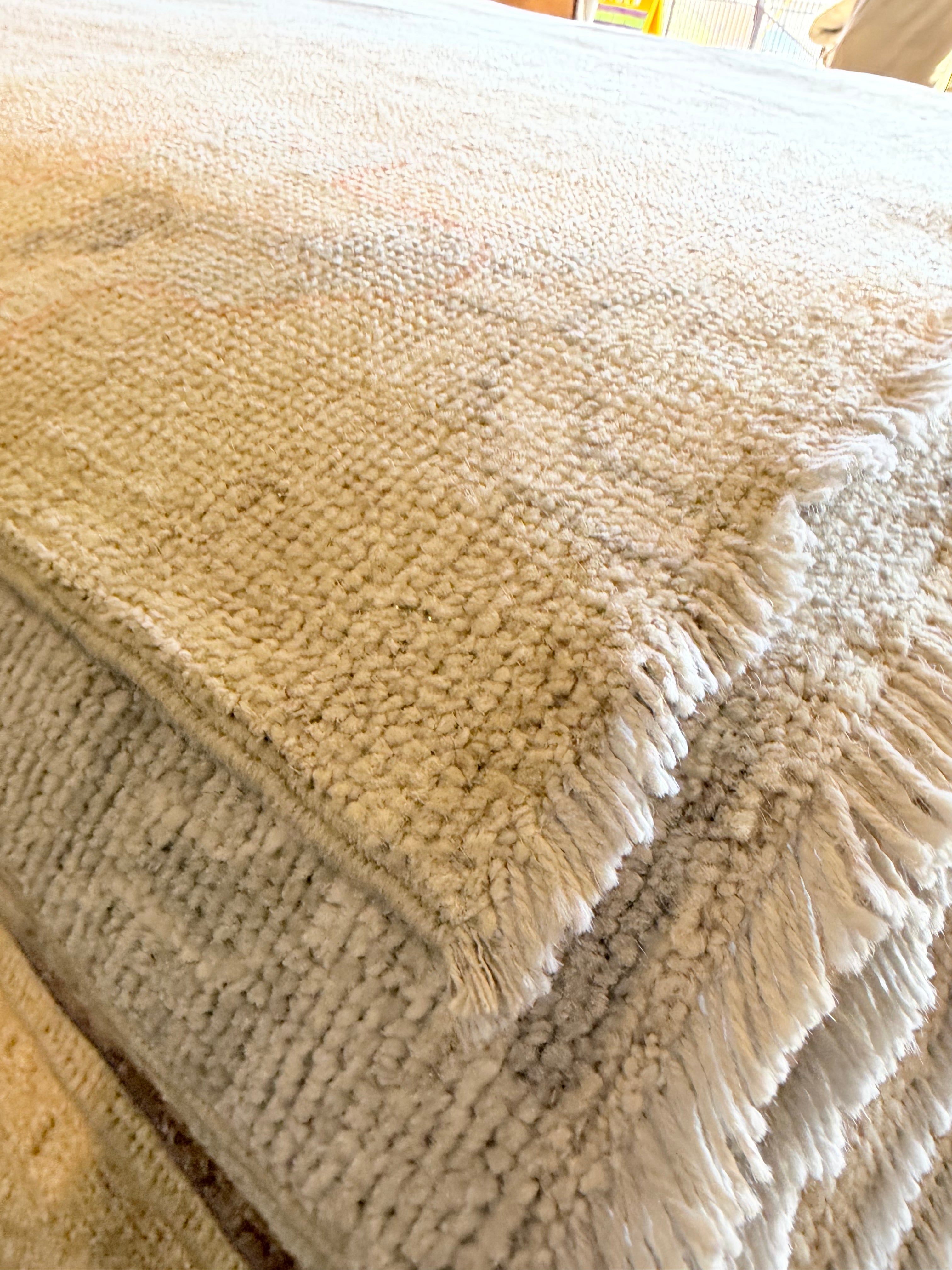 Lilly Bainbridge 8.11x11.8 Blue Afghani Whitewashed Oushak