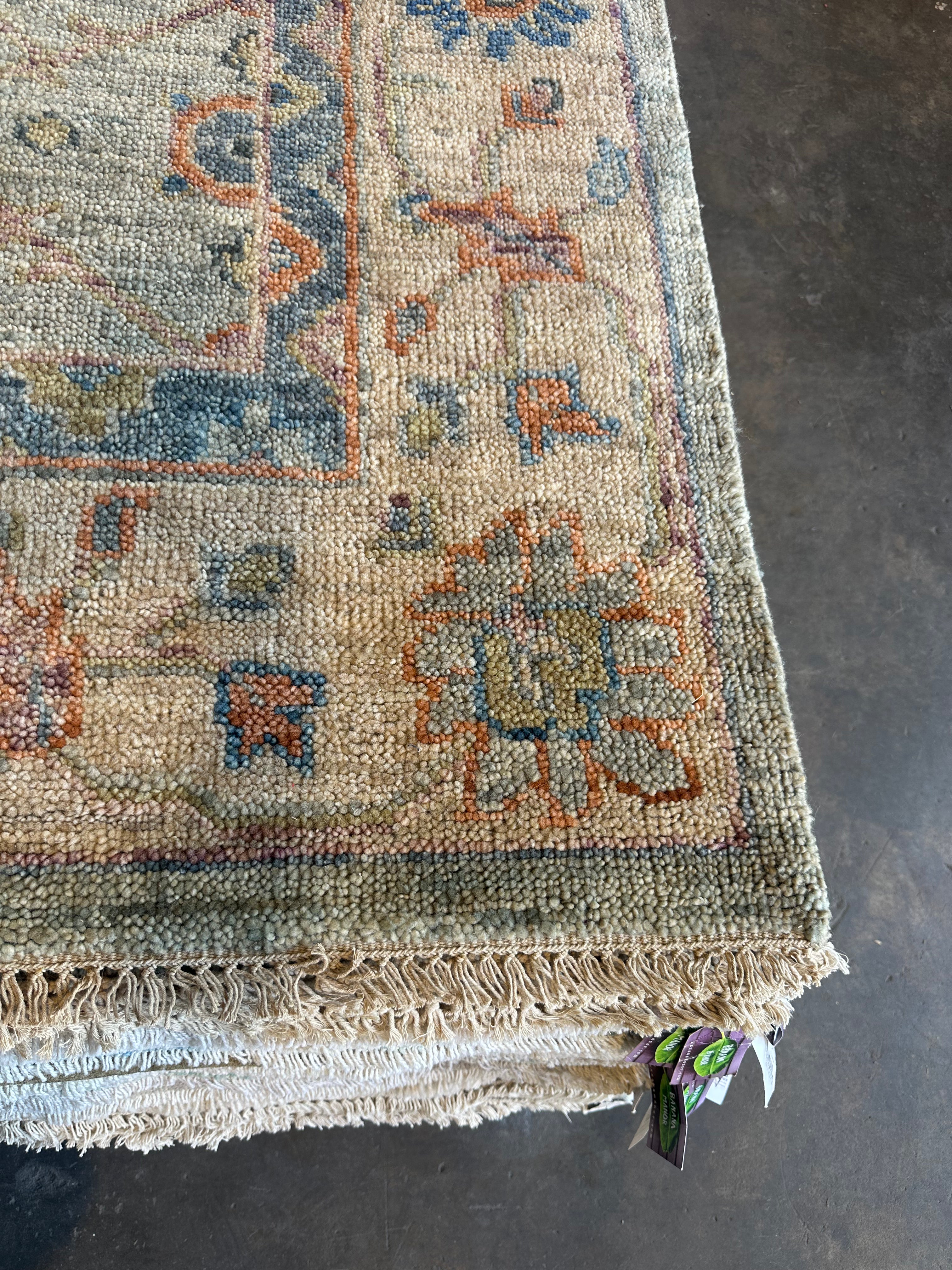 Laurel Taylor 10x14 Grey Hand-Knotted Oushak