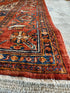 Tina Rowden 5.2x7 Red/Orange Hand-Knotted Humna Rug