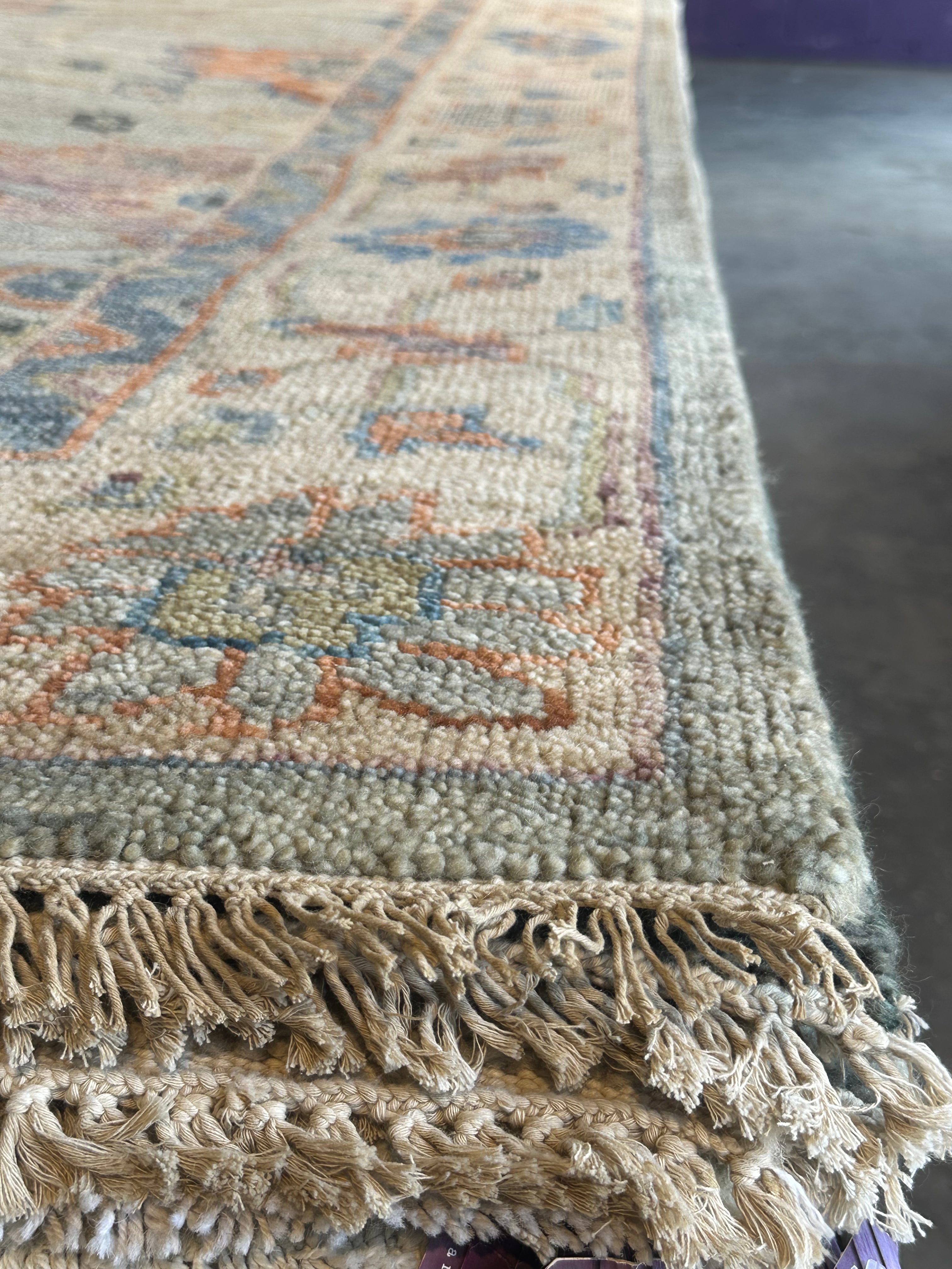 Laurel Taylor 10x14 Grey Hand-Knotted Oushak