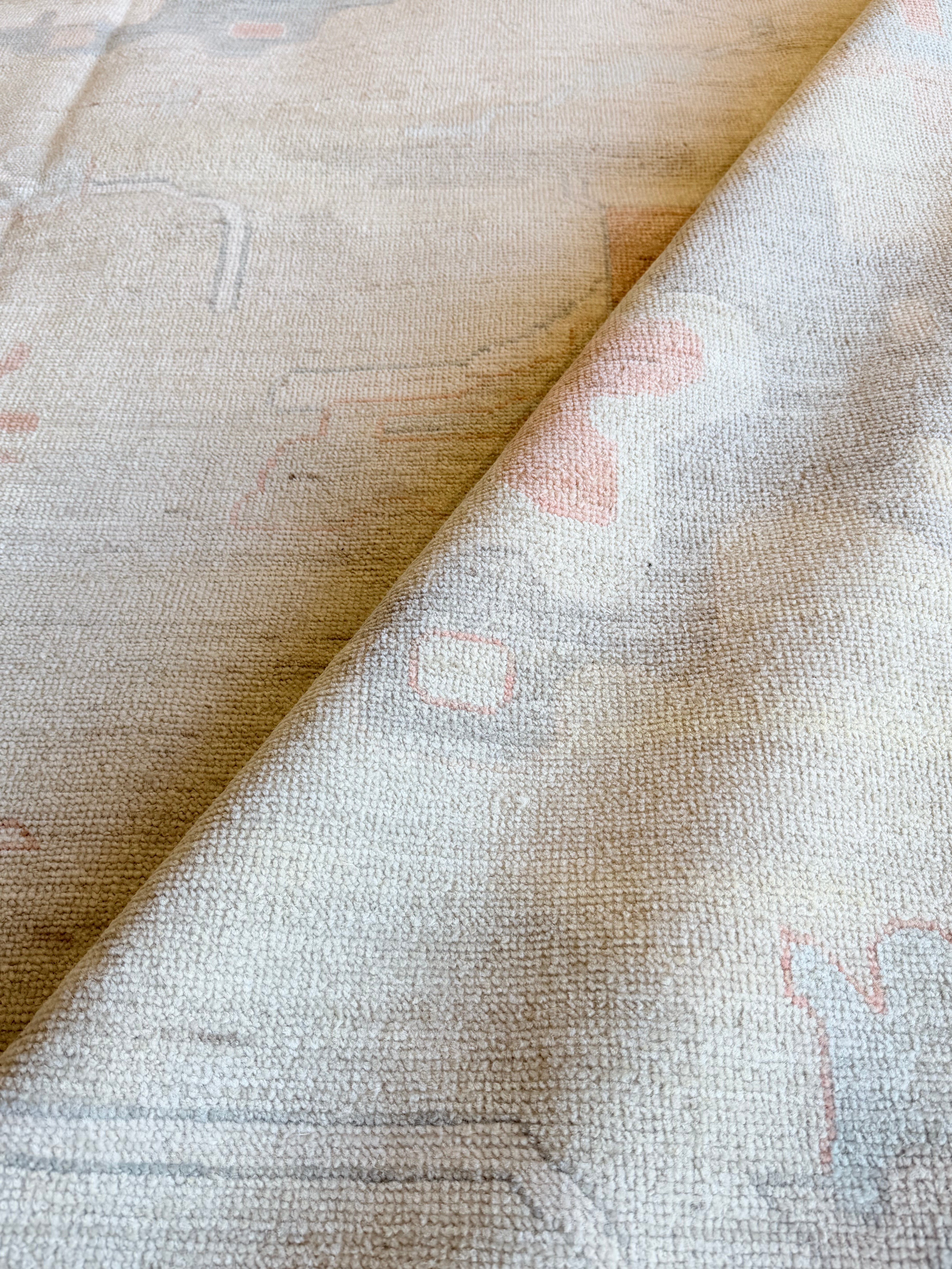 Lilly Bainbridge 8.11x11.8 Blue Afghani Whitewashed Oushak