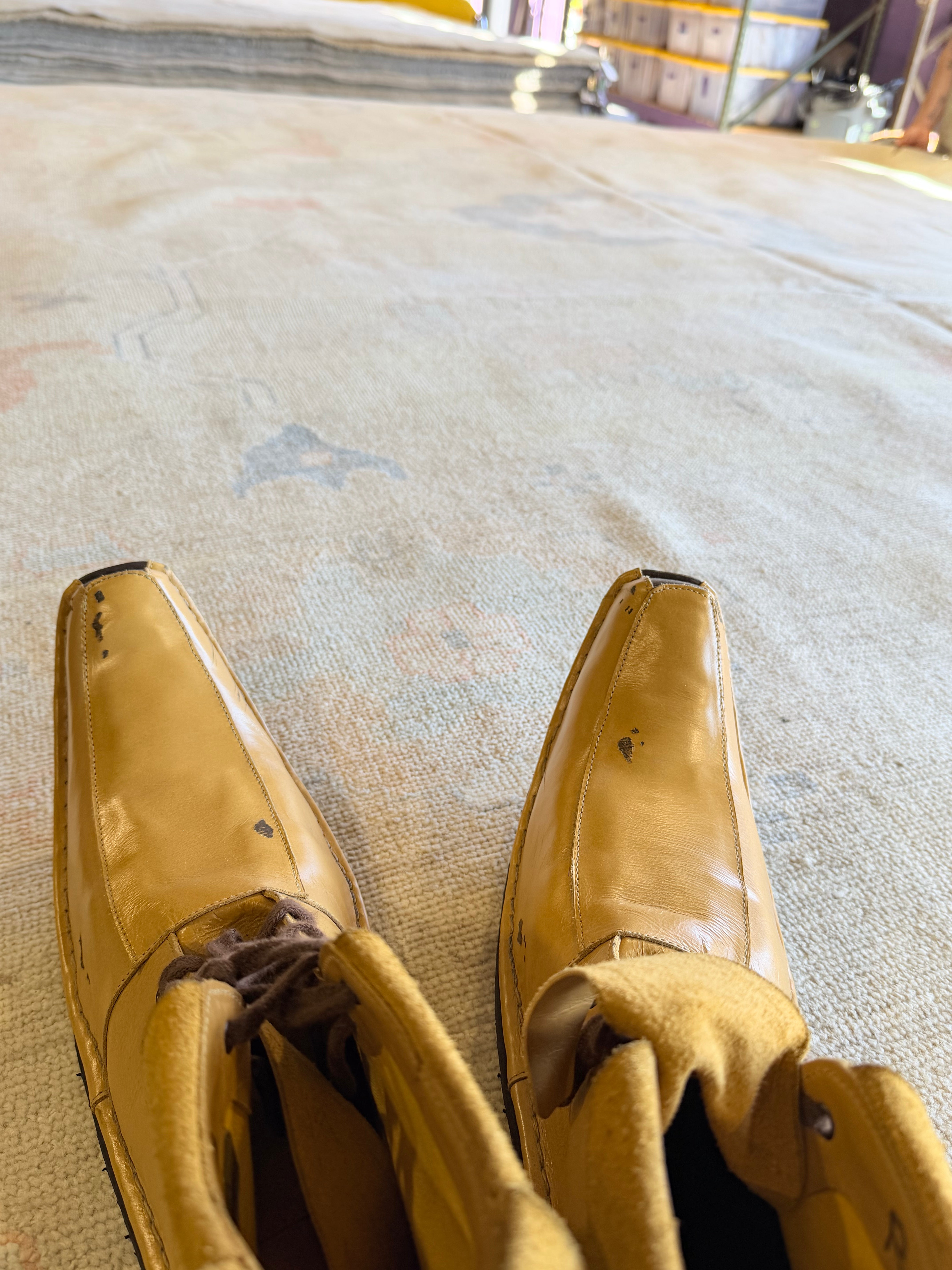 Lilly Bainbridge 8.11x11.8 Blue Afghani Whitewashed Oushak