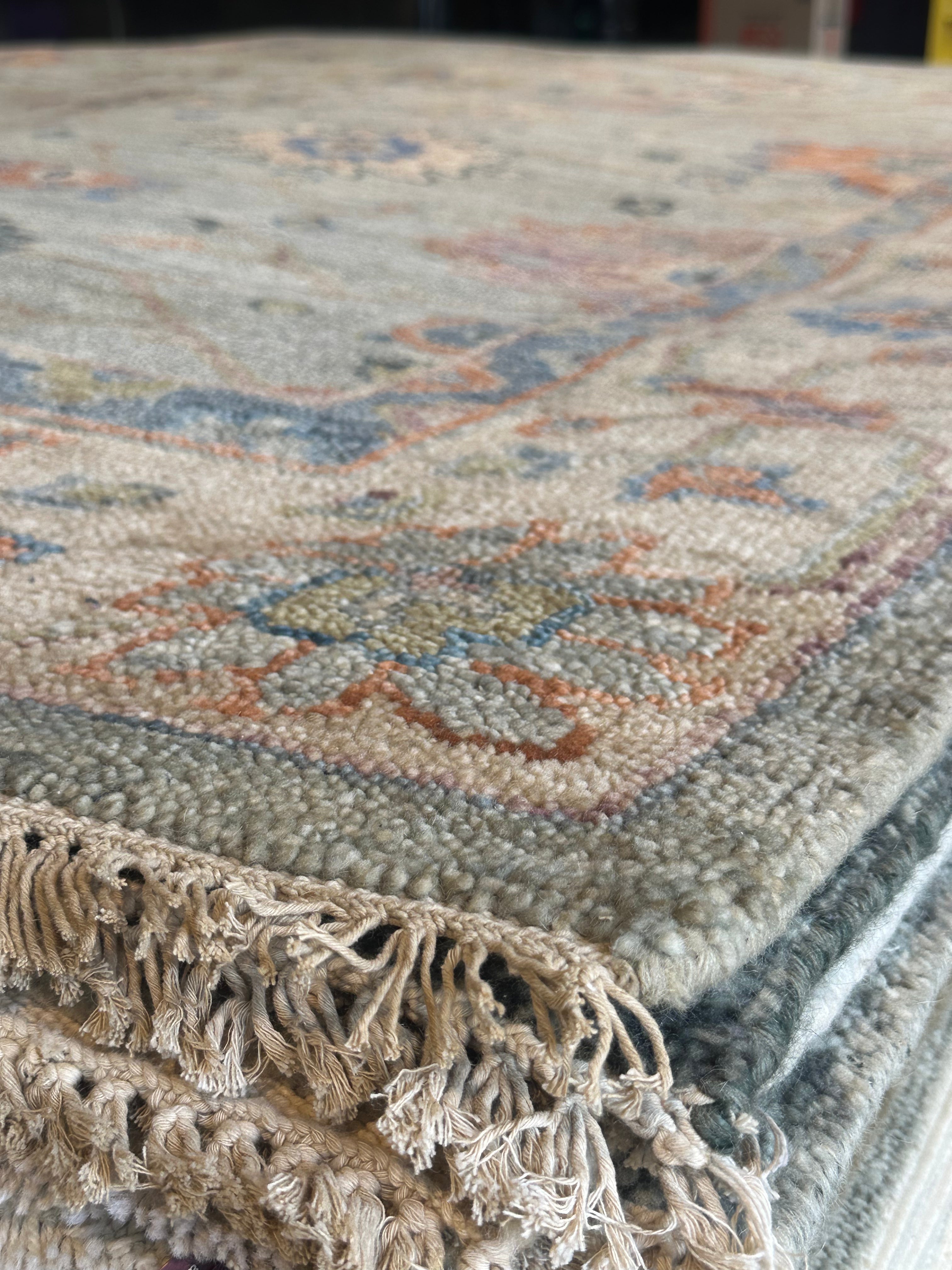Laurel Taylor 10x14 Grey Hand-Knotted Oushak