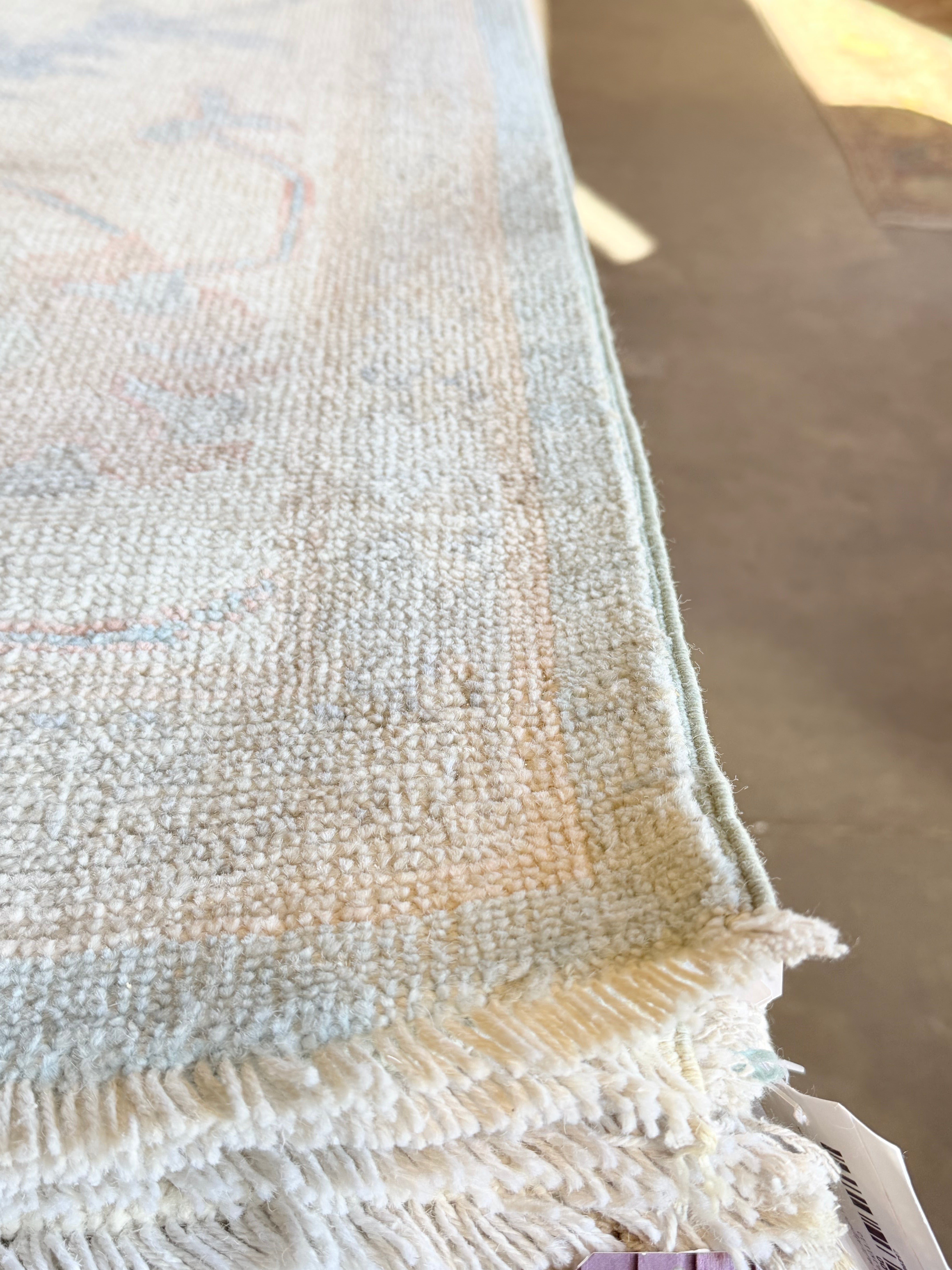 Matilda Lawler 8.11x11.11 Blue Afghani Whitewashed Oushak