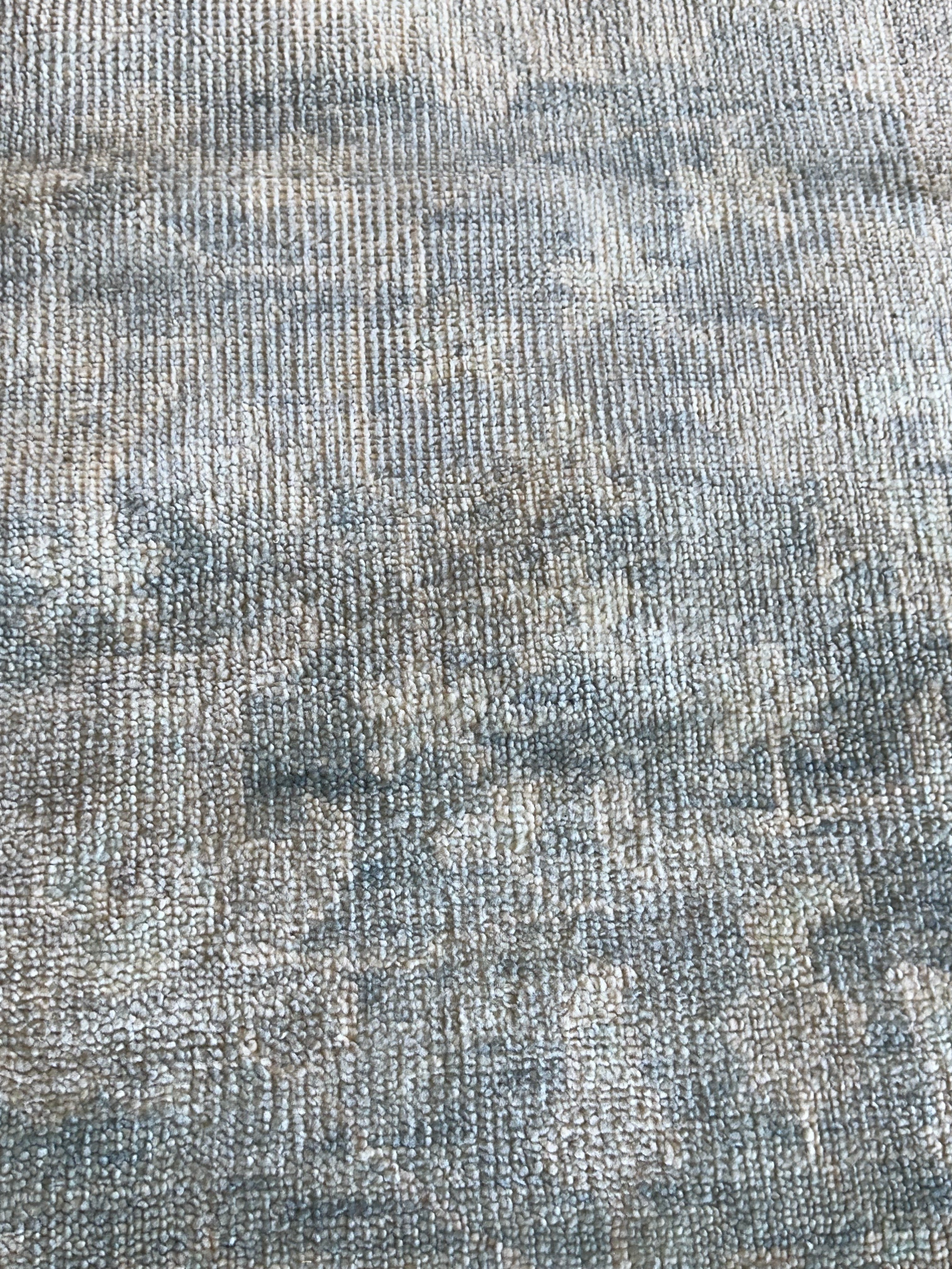 Ashley Lyle 10x14 Grey Hand-Knotted Oushak