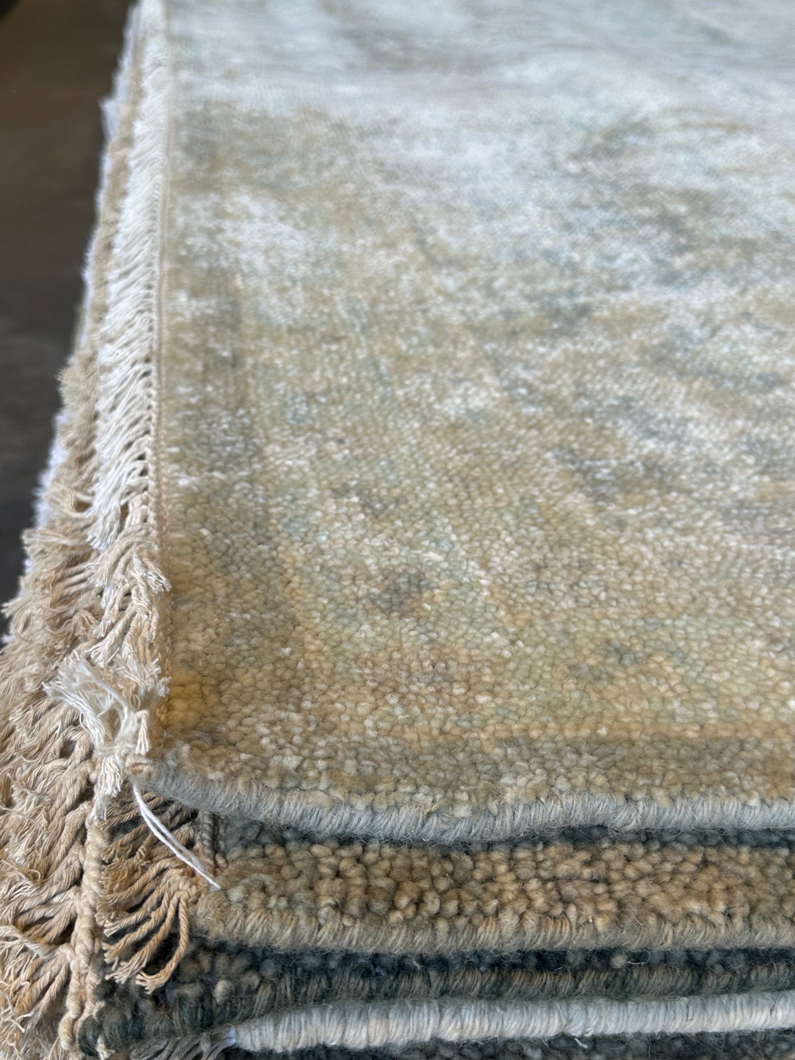 Ashley Lyle 10x14 Grey Hand-Knotted Oushak
