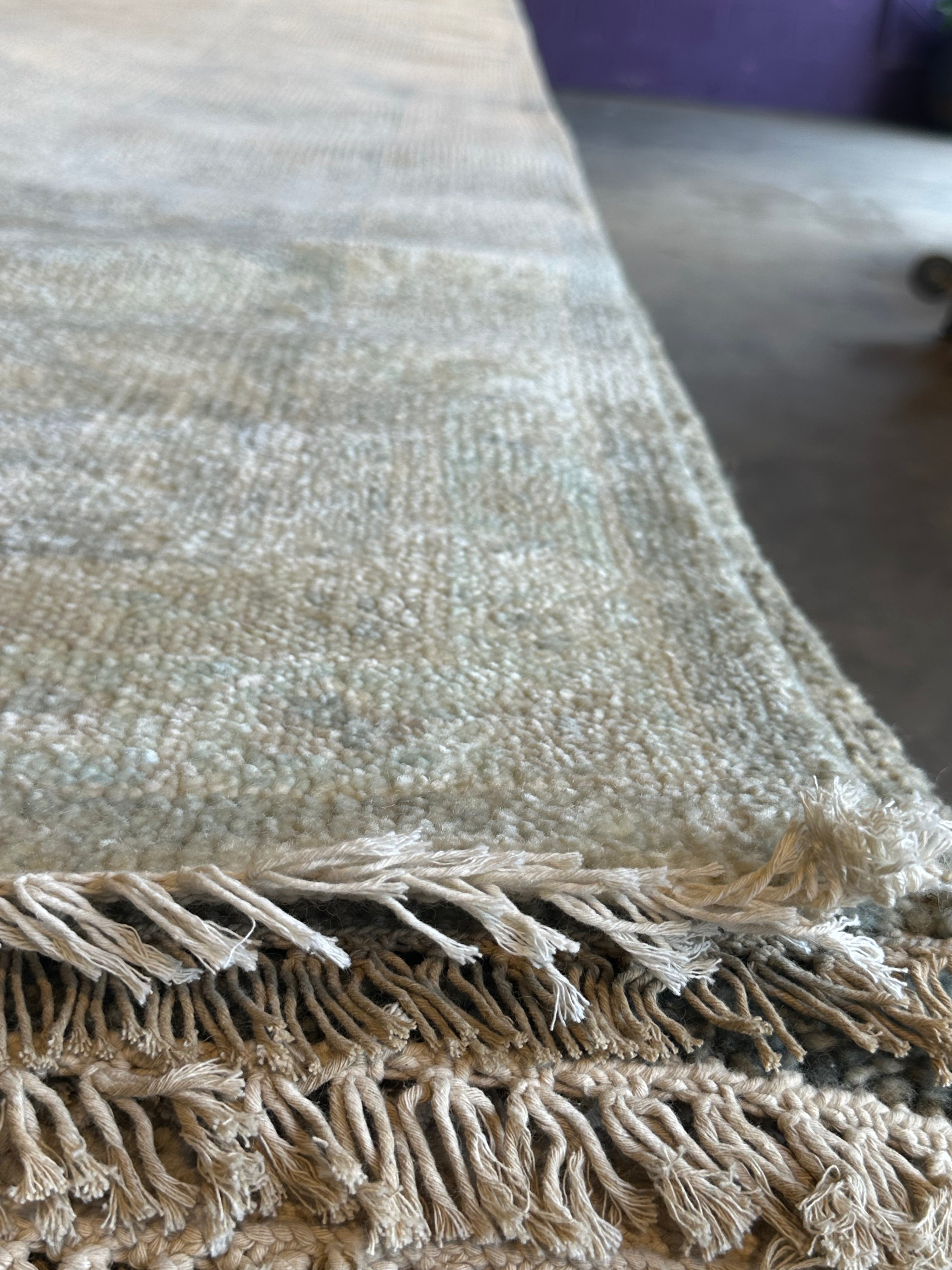 Ashley Lyle 10x14 Grey Hand-Knotted Oushak