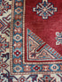 Katie Walsh 6.1x9.3 Red Hand-Knotted Kazak Rug