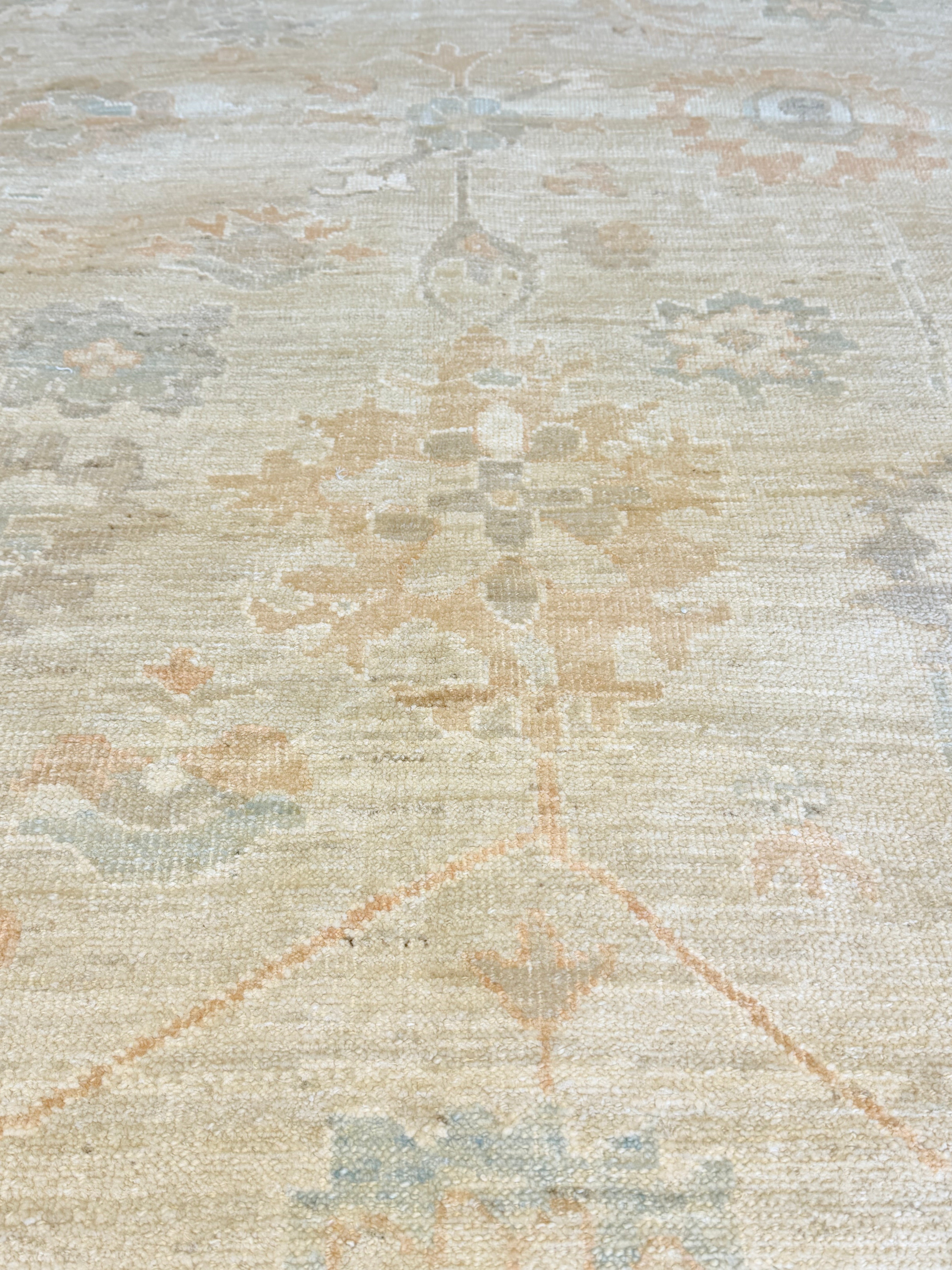 Madeleine Stowe 8.2x9.11 Beige Multi Afghani Whitewashed Oushak