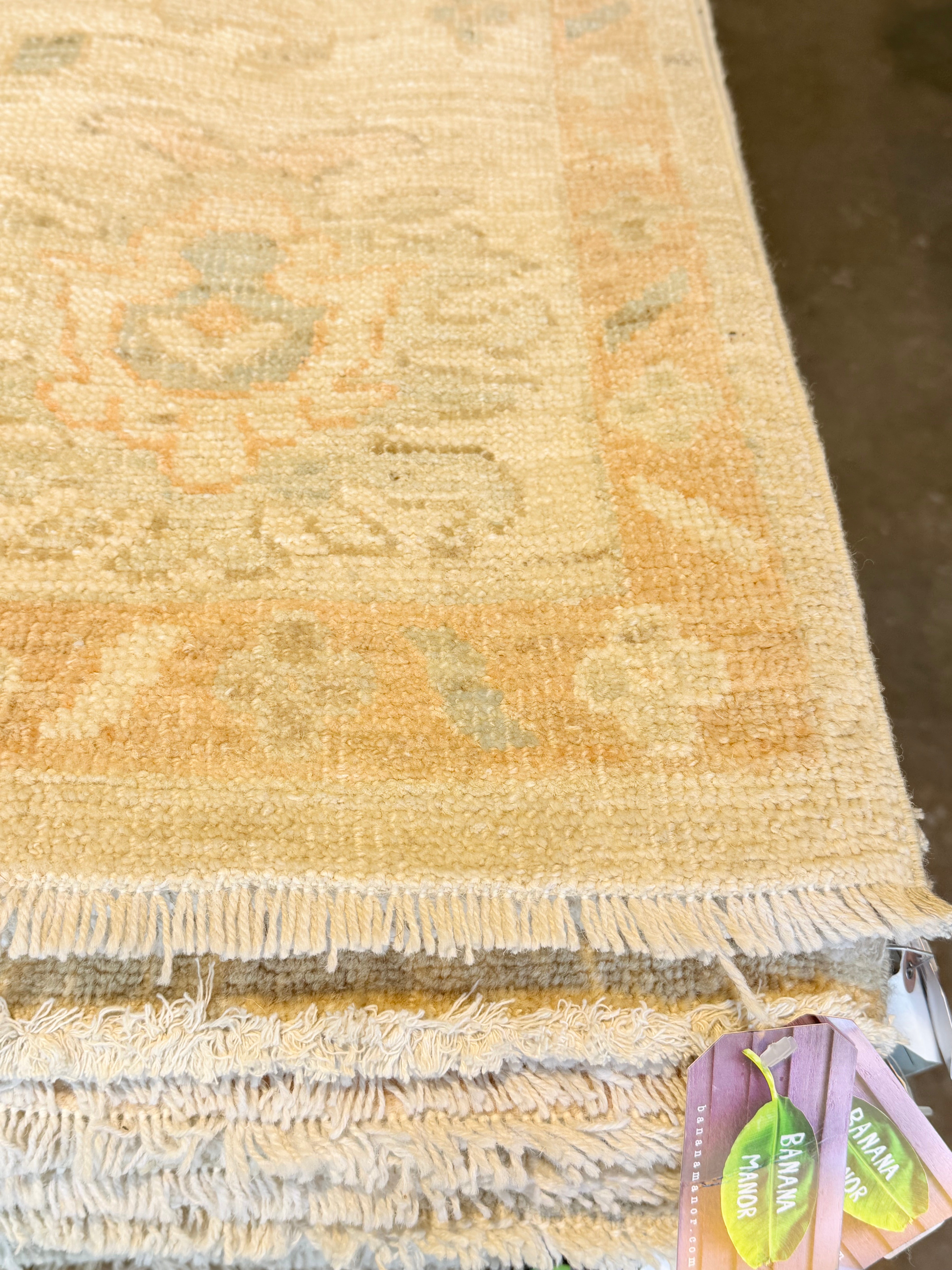 Madeleine Stowe 8.2x9.11 Beige Multi Afghani Whitewashed Oushak