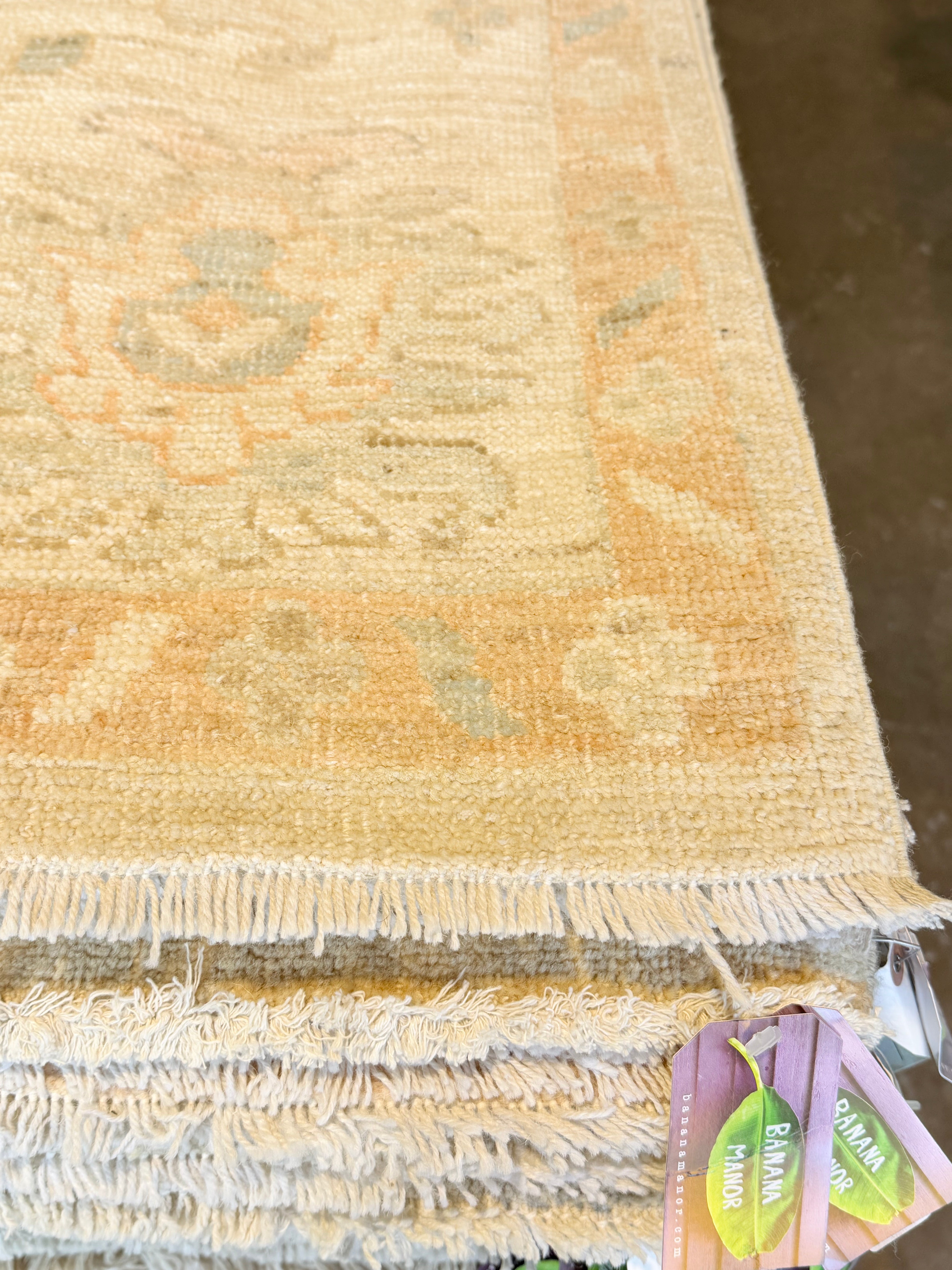 Madeleine Stowe 8.2x9.11 Beige Multi Afghani Whitewashed Oushak