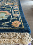 Natalie Teen 10x14 Blue Hand-Knotted Oushak