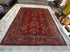 Rachel Bell 5.11x8.10 Red Hand-Knotted Humna Rug