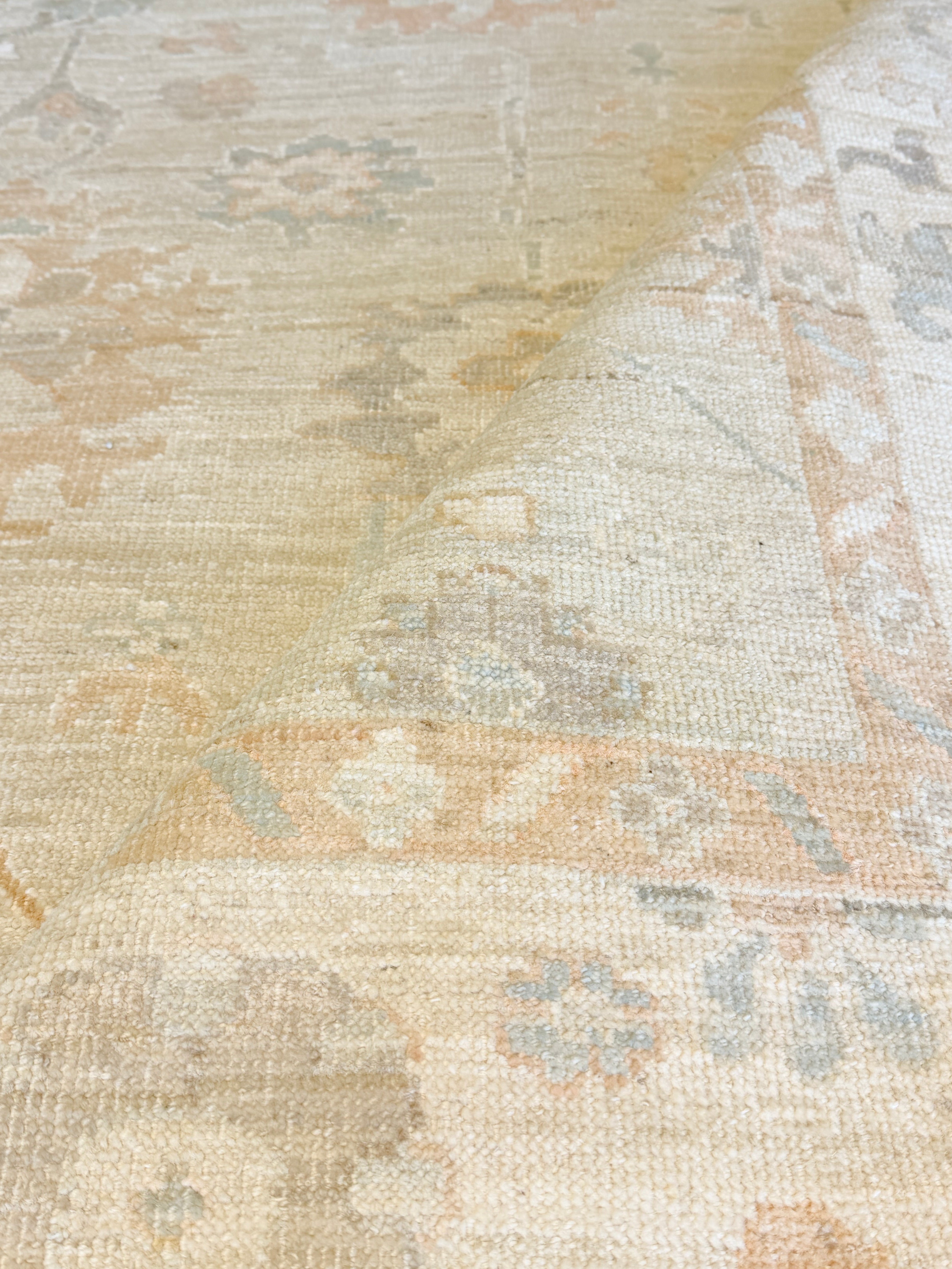 Madeleine Stowe 8.2x9.11 Beige Multi Afghani Whitewashed Oushak