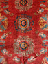 Rachel Bell 5.11x8.10 Red Hand-Knotted Humna Rug