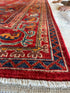 Rachel Bell 5.11x8.10 Red Hand-Knotted Humna Rug