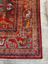 Rachel Bell 5.11x8.10 Red Hand-Knotted Humna Rug