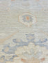 Mabel 8.1x10 Blue Afghani Whitewashed Oushak