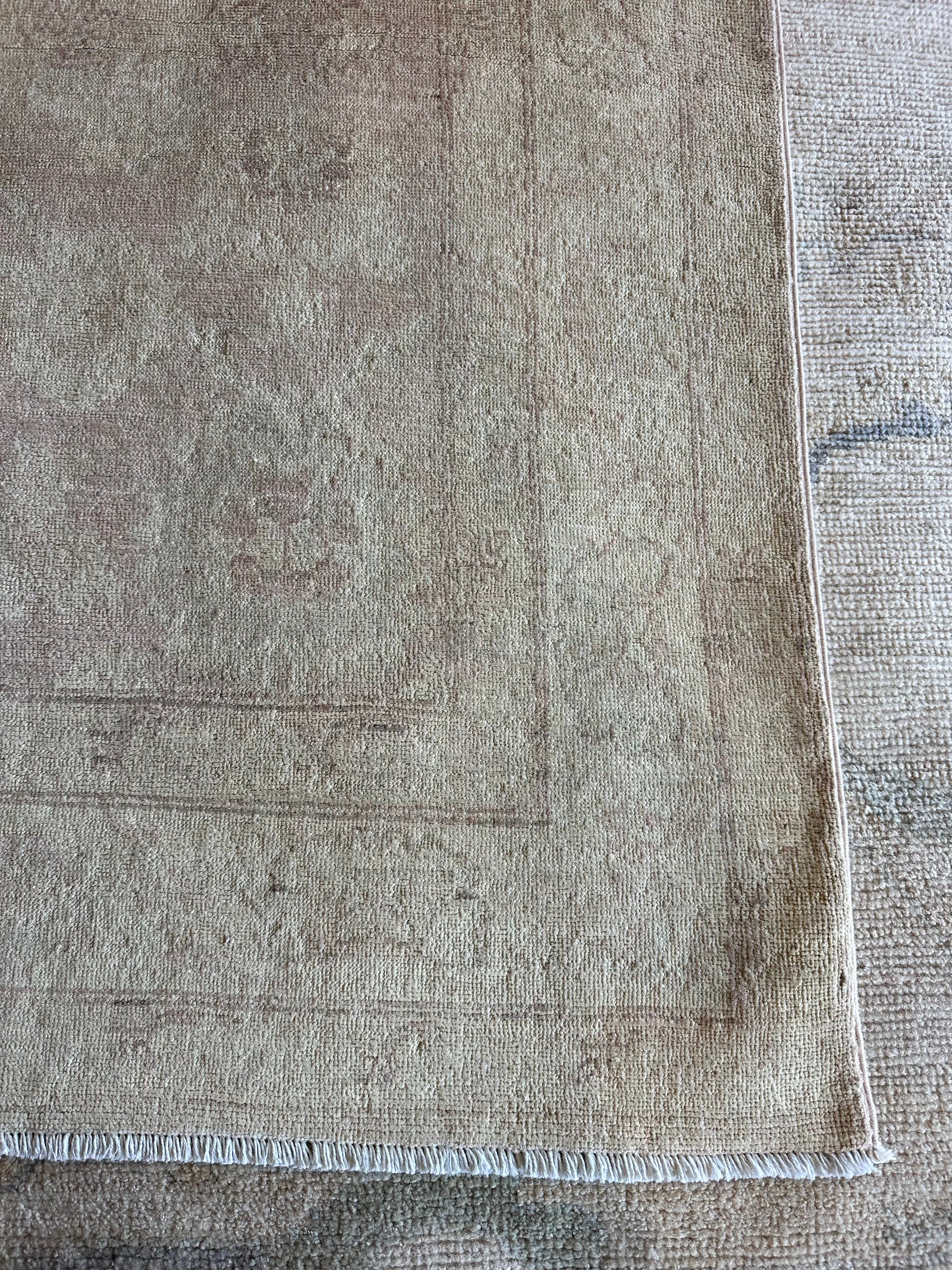 Abigail M Espinosa 6x8.10 Beige Hand-Knotted Tabriz Rug