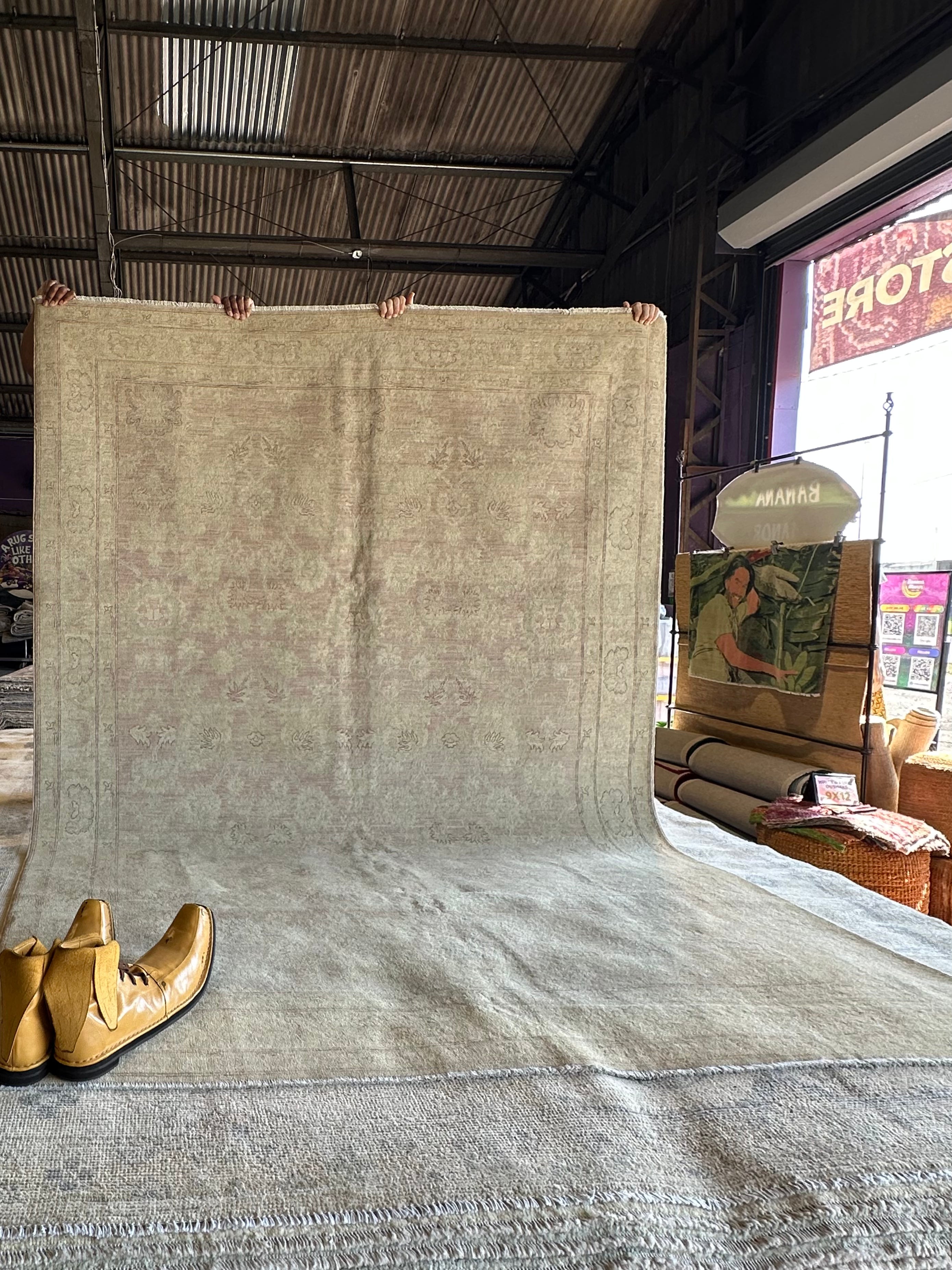 Abigail M Espinosa 6x8.10 Beige Hand-Knotted Tabriz Rug