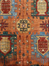 Jill Somers 6.10x9.2 Orange Hand-Knotted Humna Rug