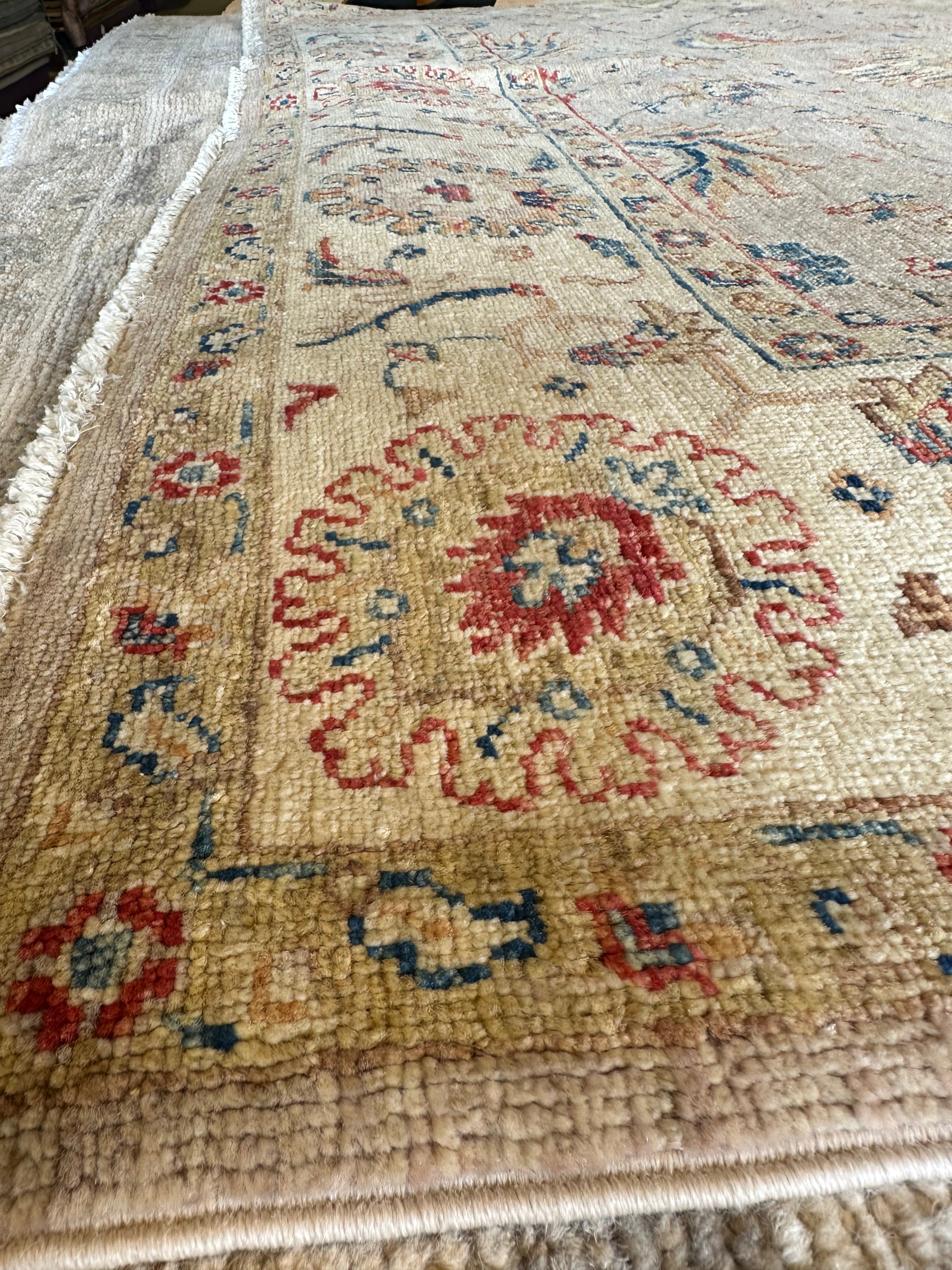 Amber Wakefield 5.6x7.6 Neutral Hand-Knotted Farhan Rug