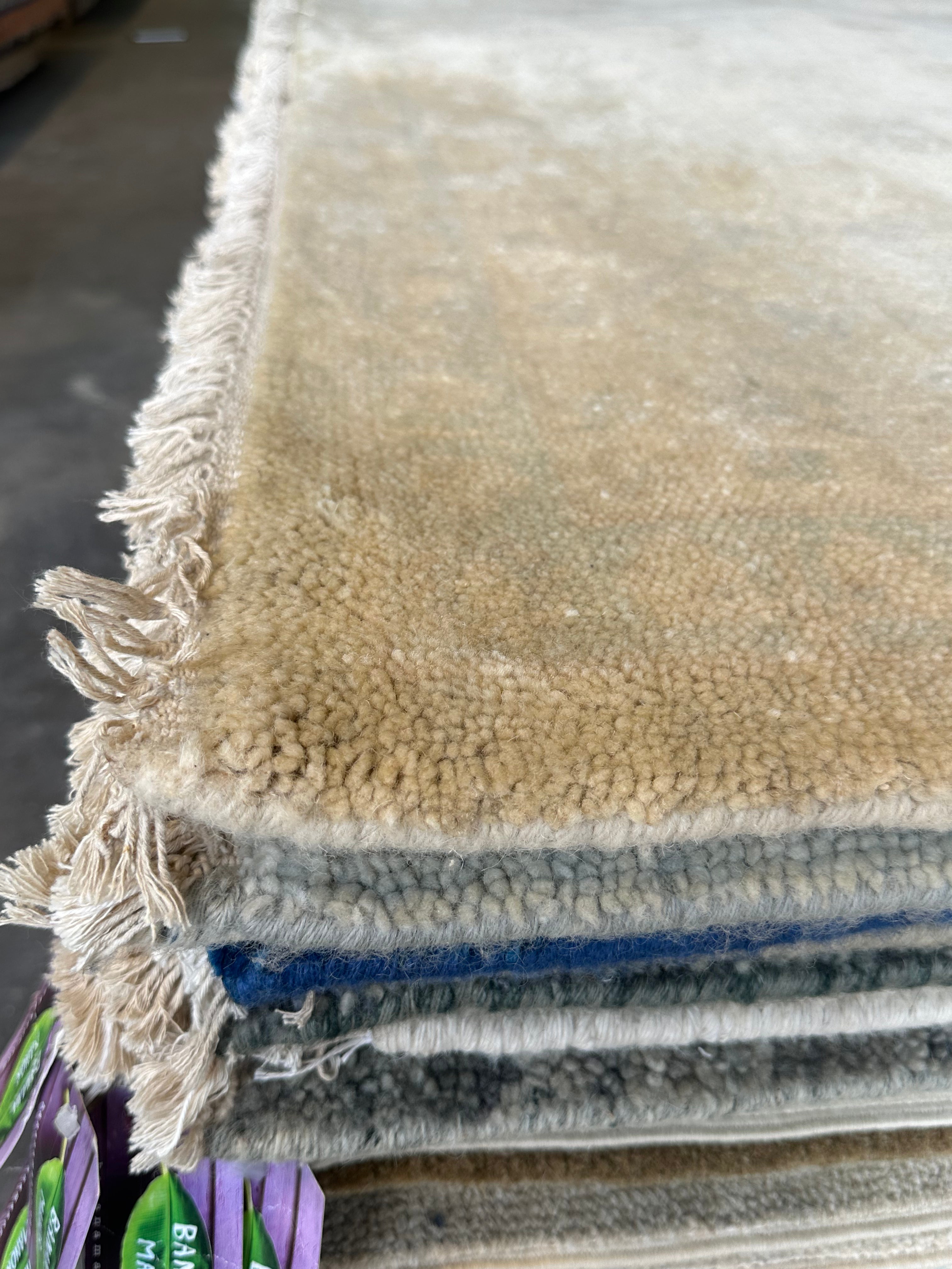 Tawny Cypress 9.9x14.3 Cream Hand-Knotted Oushak
