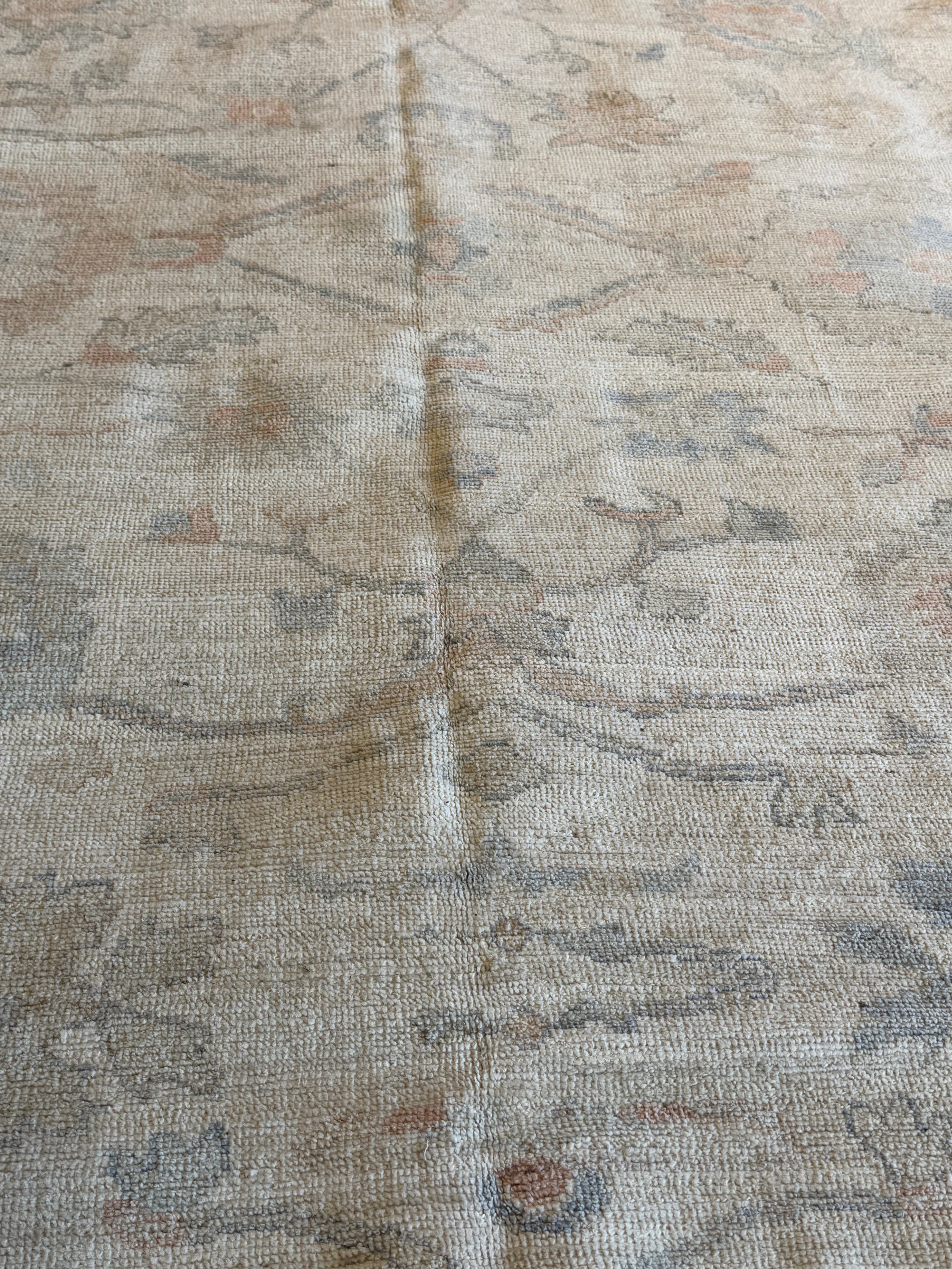 Barbara Muschietti 9.3x11.11 Beige Afghani Whitewashed Oushak