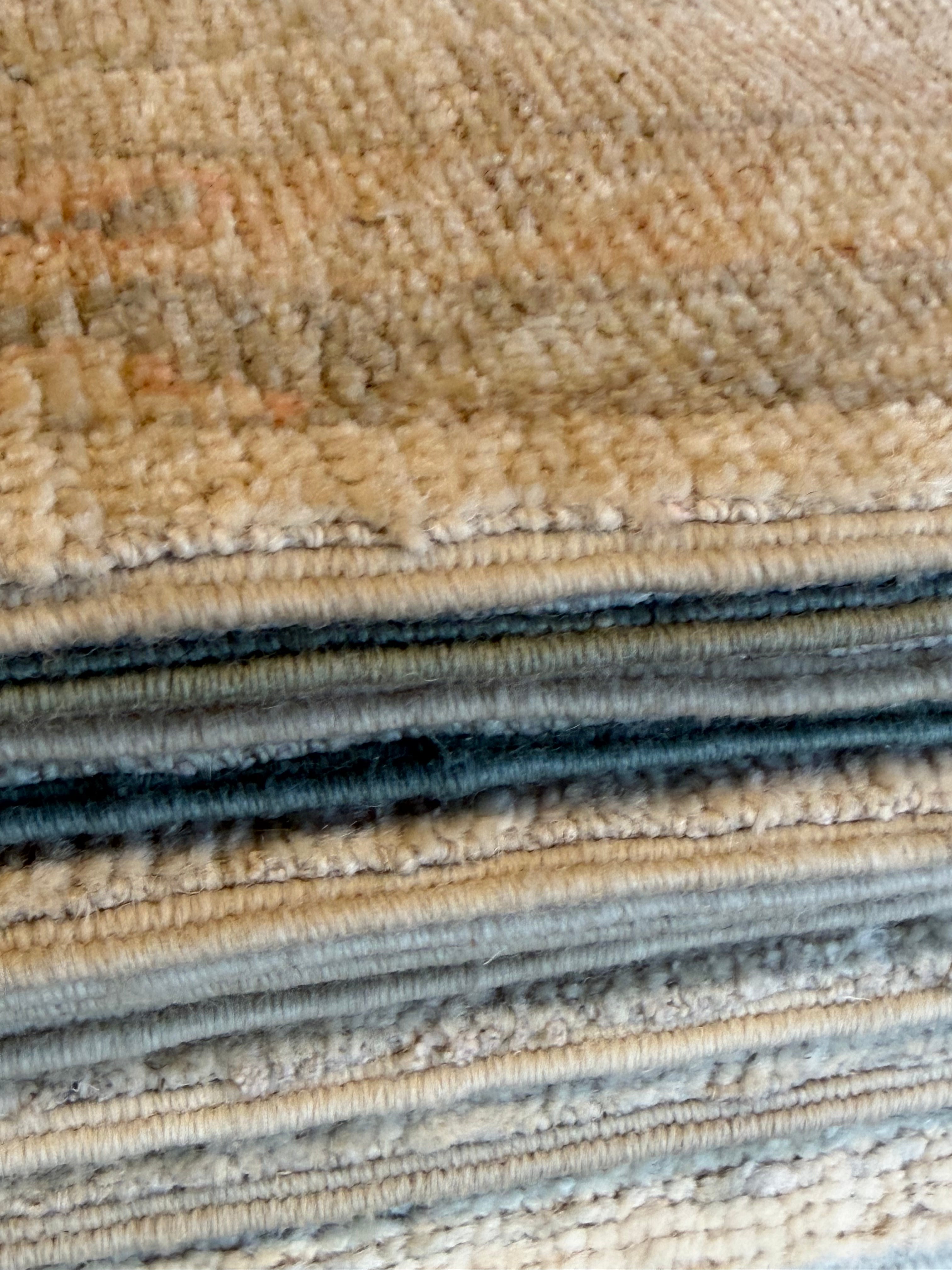 Barbara Muschietti 9.3x11.11 Beige Afghani Whitewashed Oushak