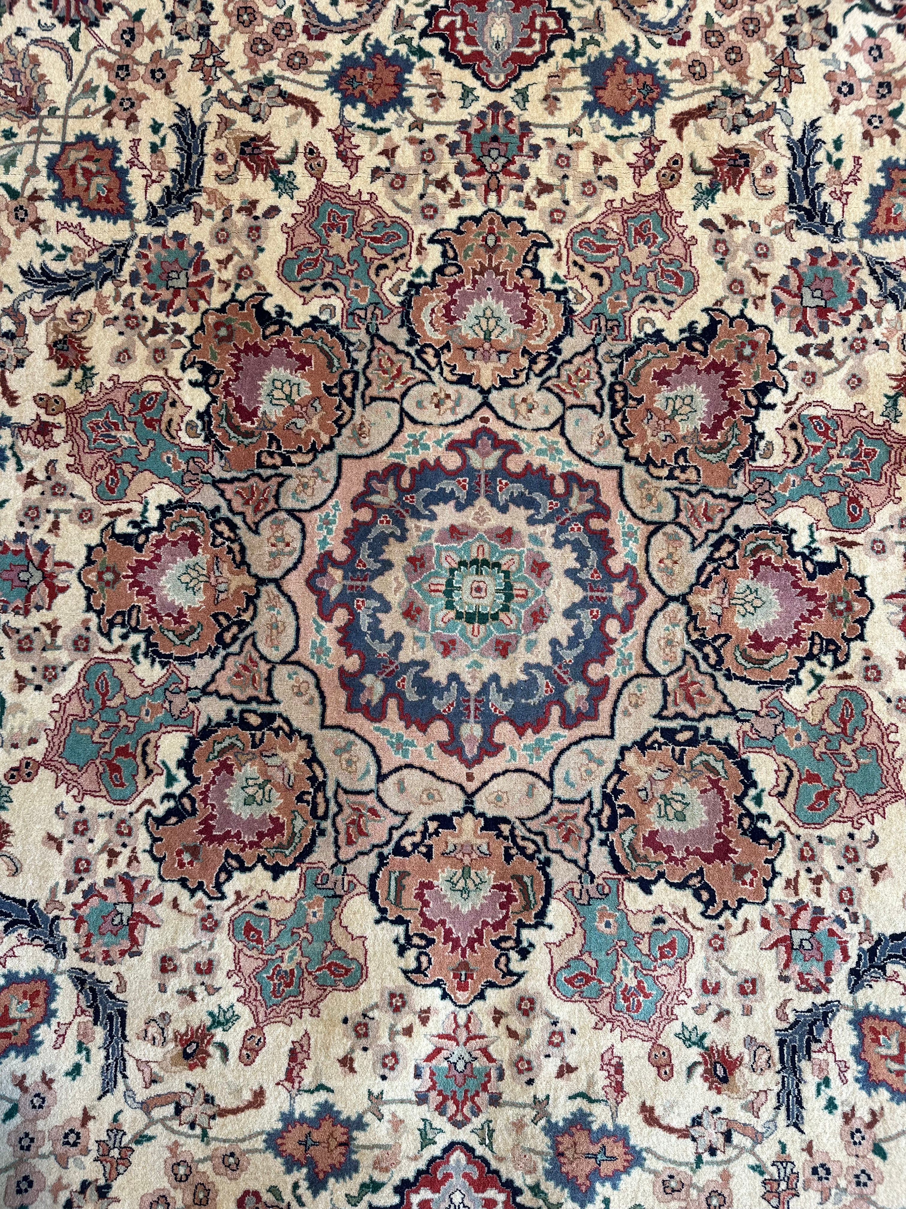 Molly Maginnis 8x8 Pink Hand-Knotted Persian Rug