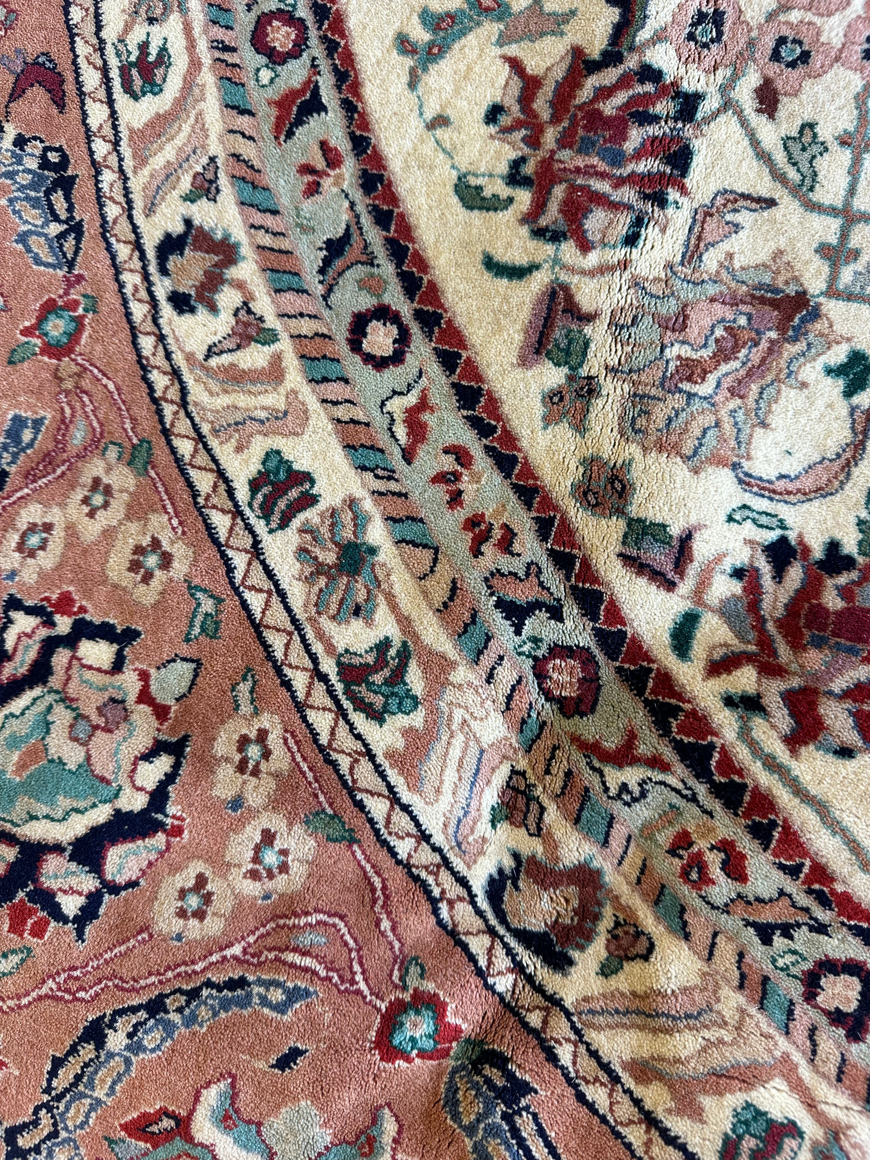 Molly Maginnis 8x8 Pink Hand-Knotted Persian Rug