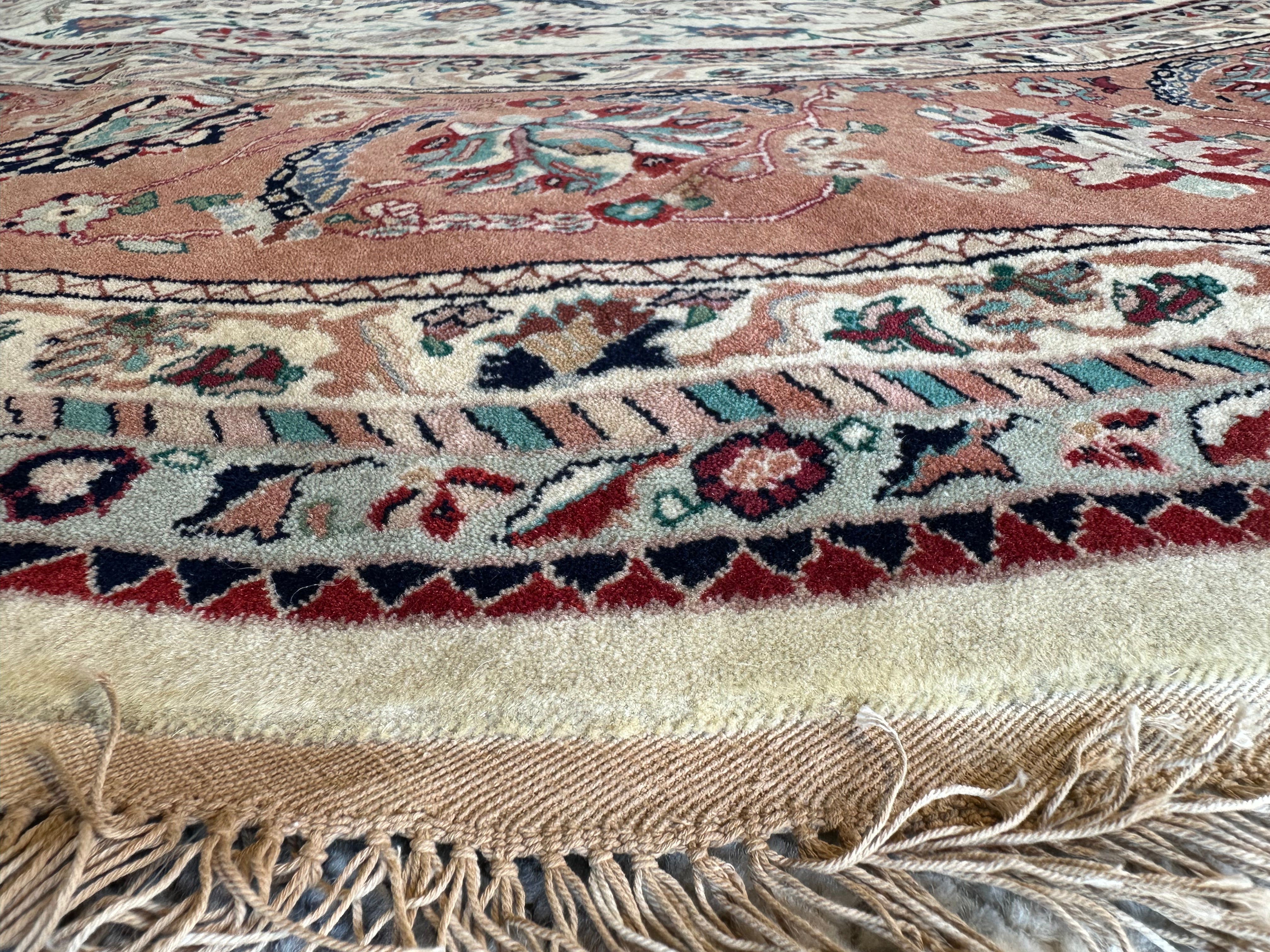 Molly Maginnis 8x8 Pink Hand-Knotted Persian Rug